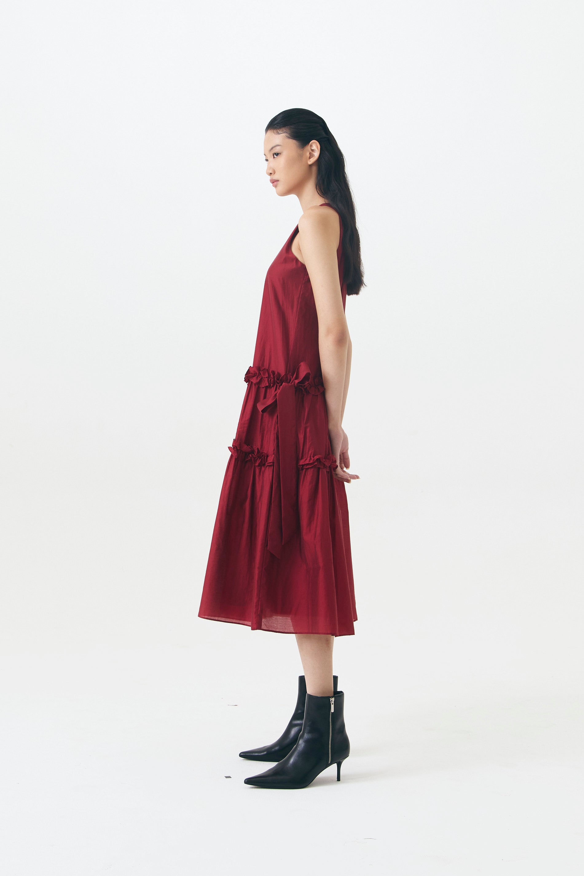 BORDEAUX DRESS RED