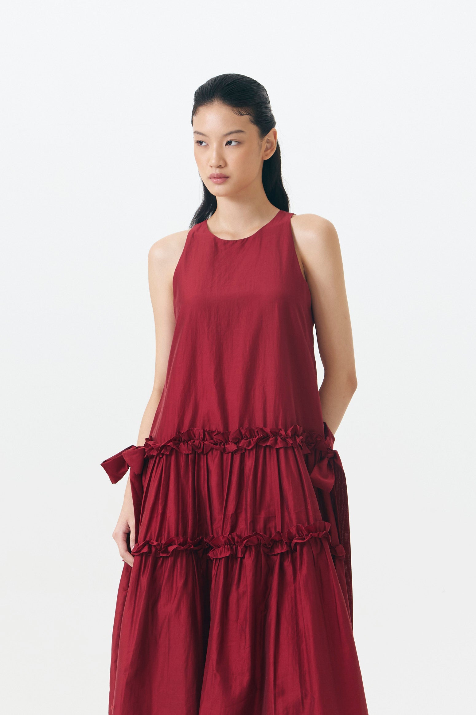 BORDEAUX DRESS RED