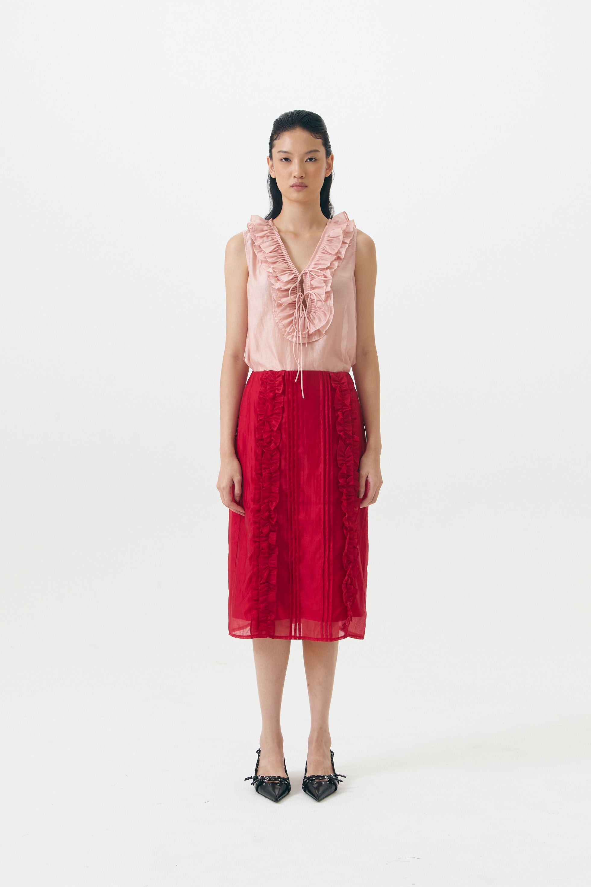 SANGUINE SKIRT RED