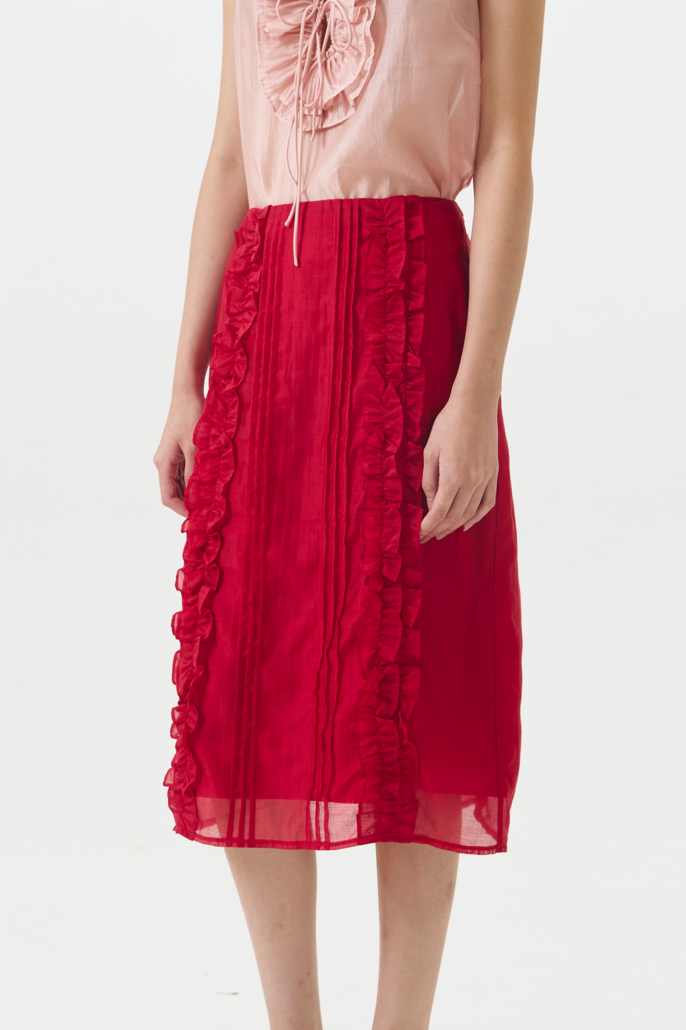 SANGUINE SKIRT RED