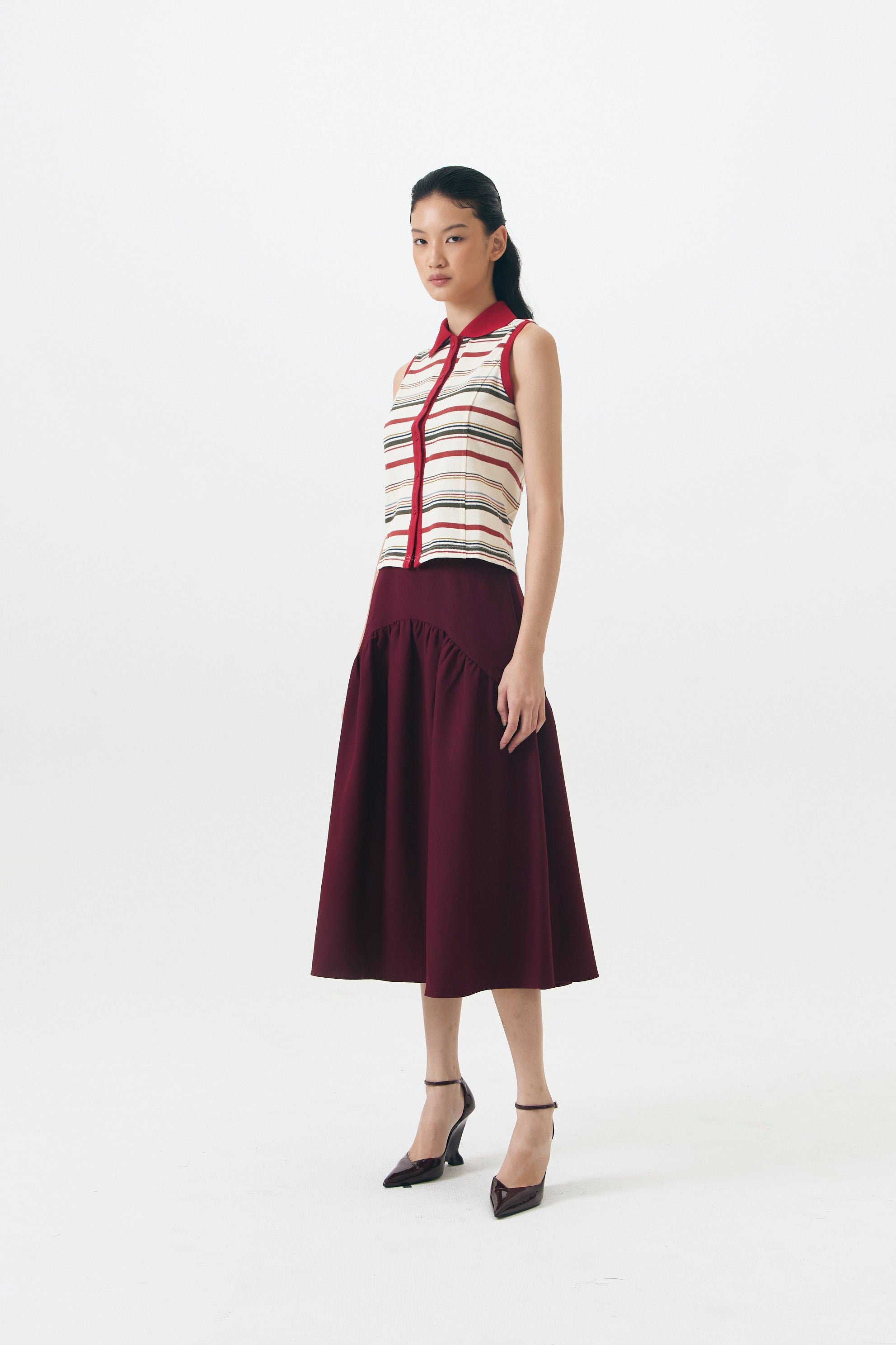 SORBET TOP RED STRIPES