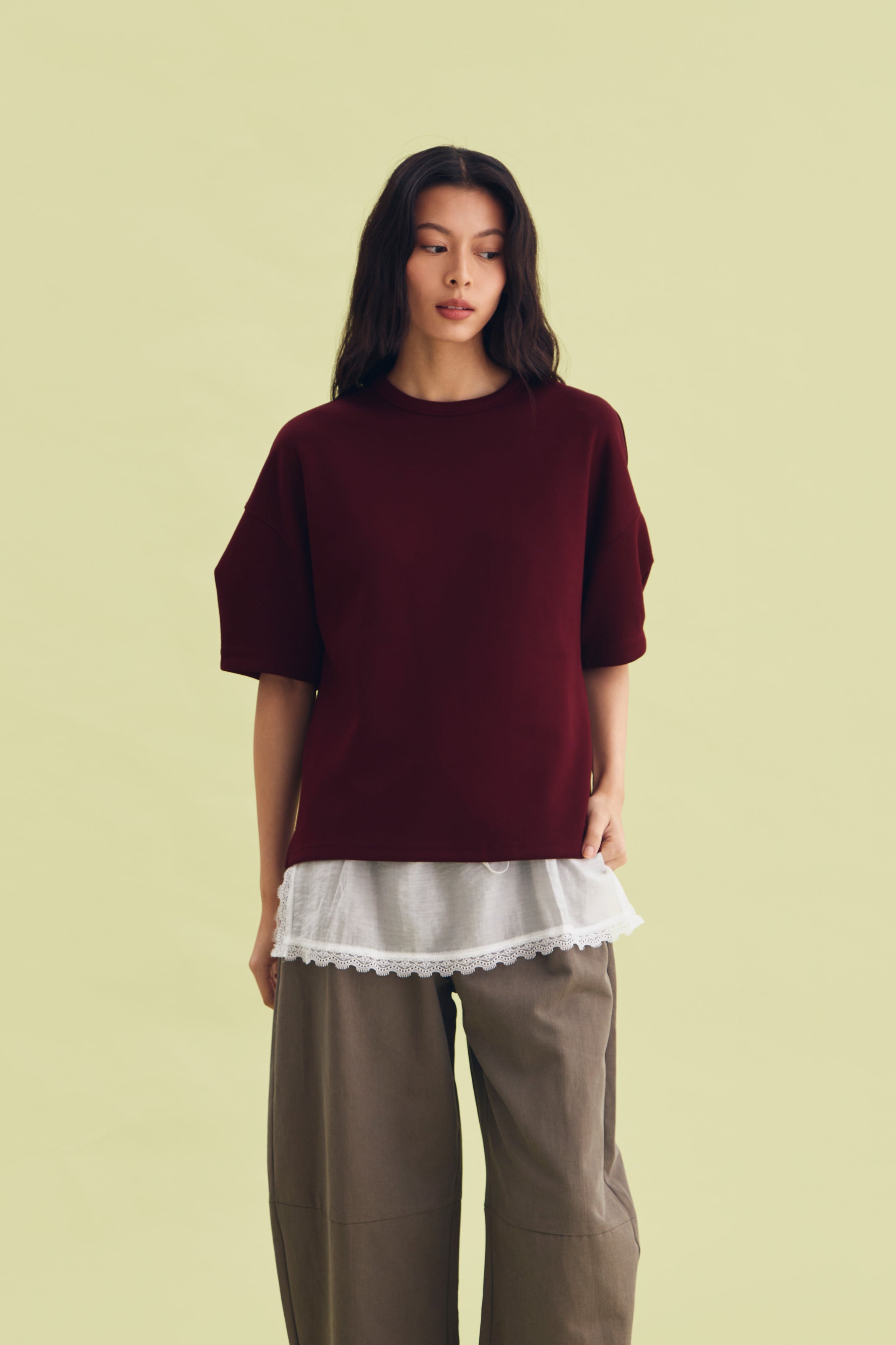 VELVET TOP MAROON - CALLIE FT. IRANI VIANZA