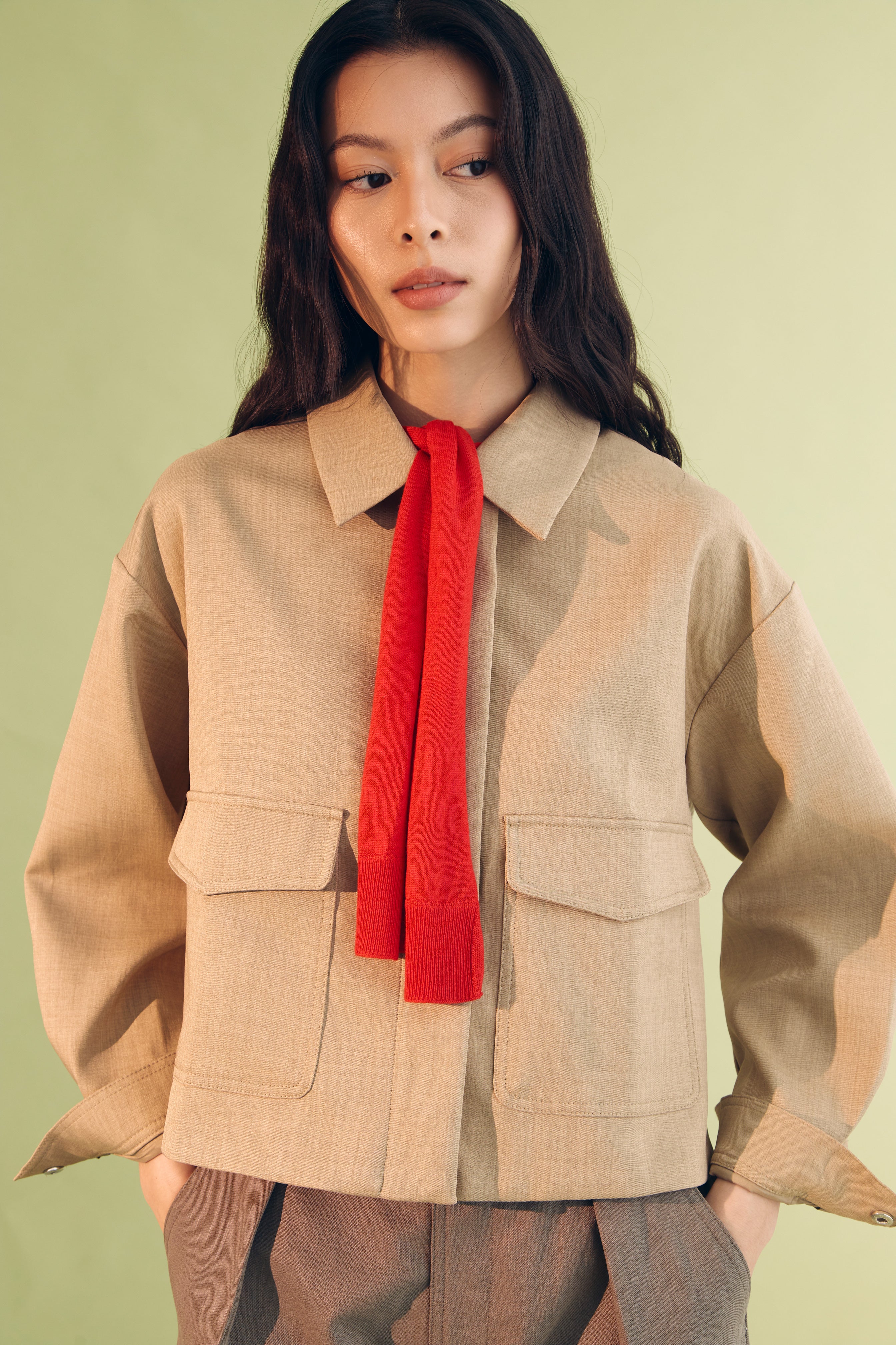 EUNOIA JACKET BEIGE - CALLIE FT. IRANI VIANZA