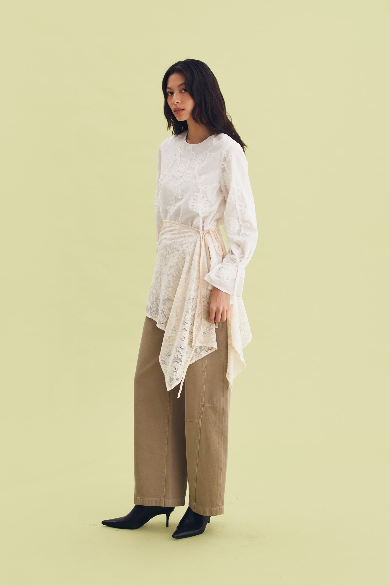 AIRY LACE SKIRT CREAM - CALLIE FT. IRANI VIANZA