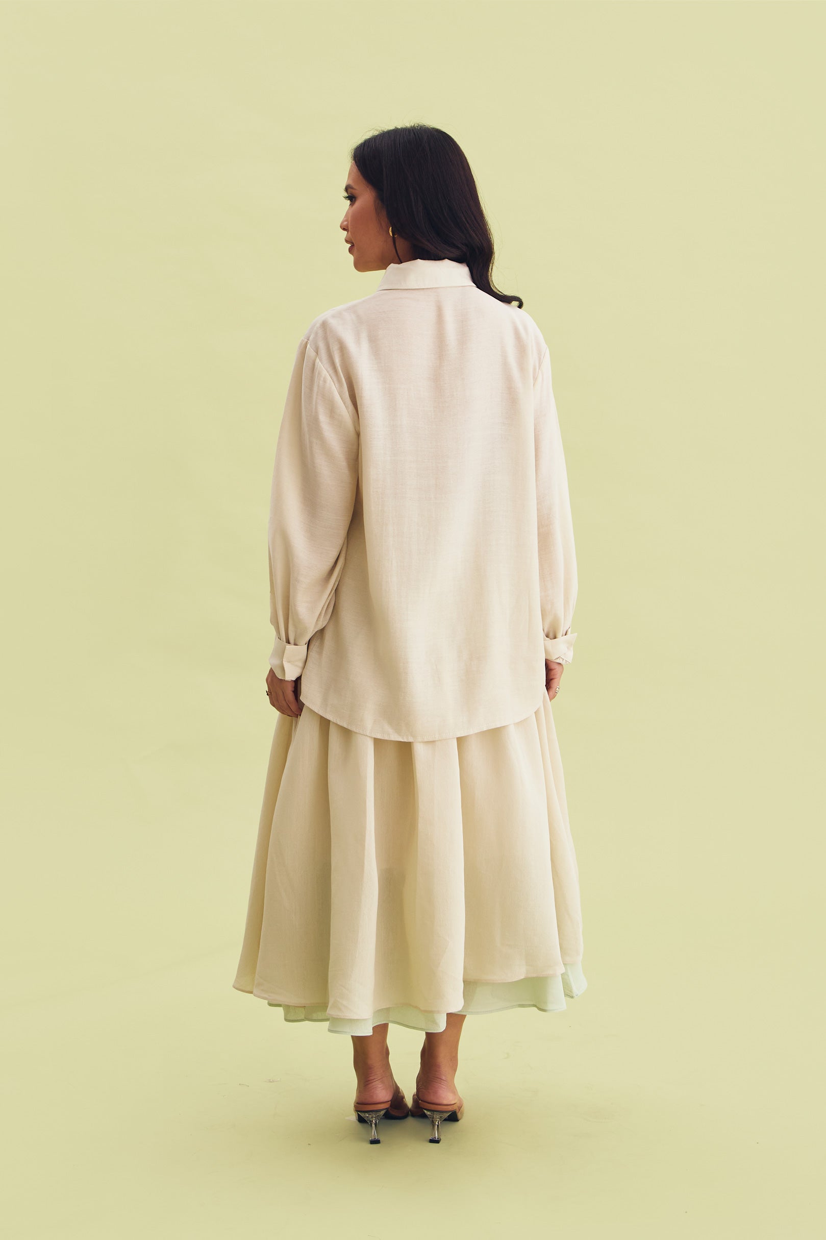 RADIANT SHIRT BEIGE - CALLIE FT. IRANI VIANZA