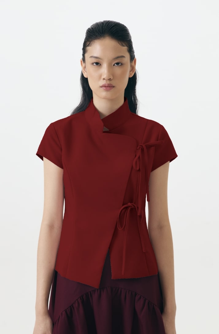 MARQUISE TOP RED
