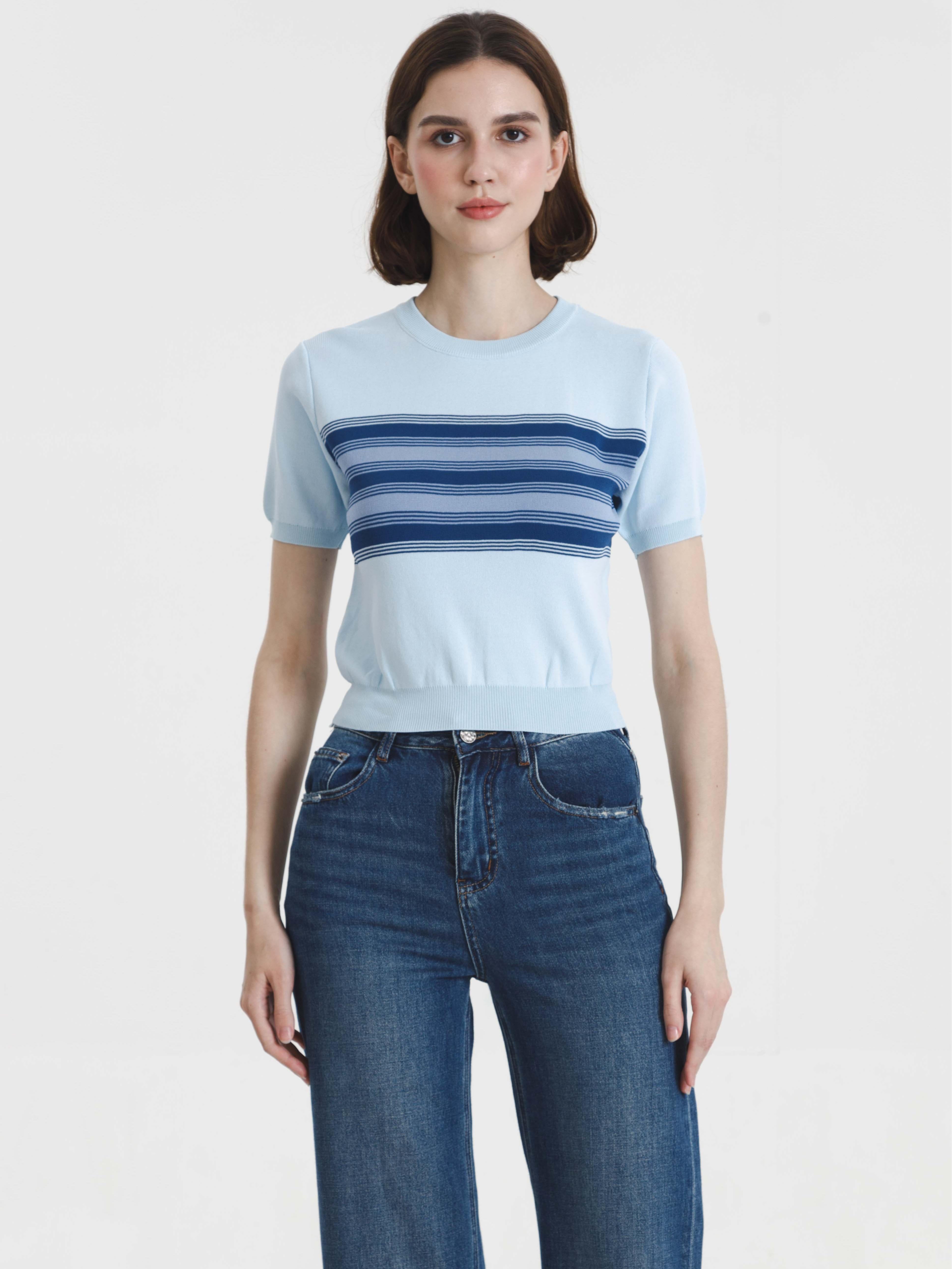 NARELLE TOP BLUE