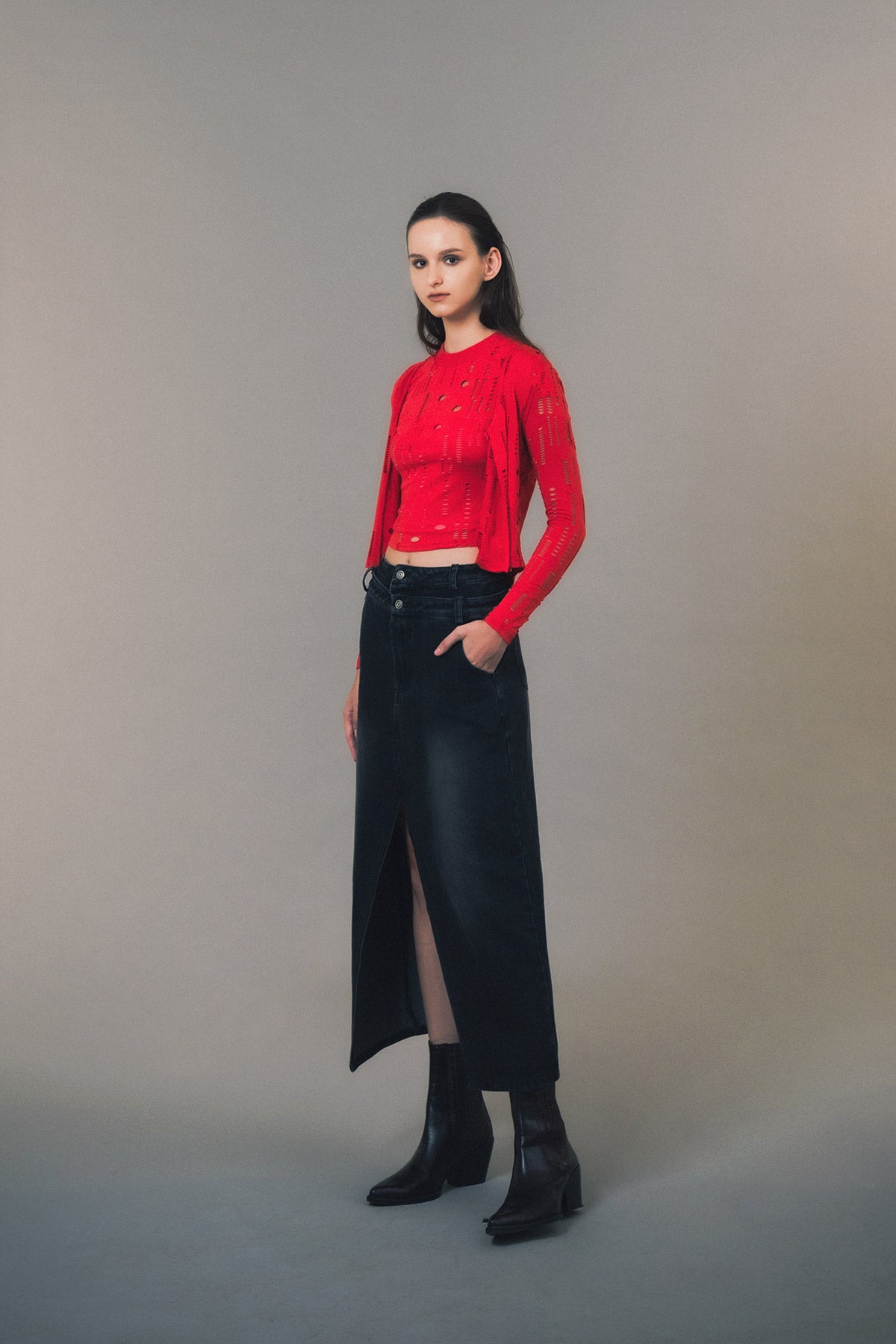 GWENN CARDIGAN RED - CALLIE X ELXI ELVINA