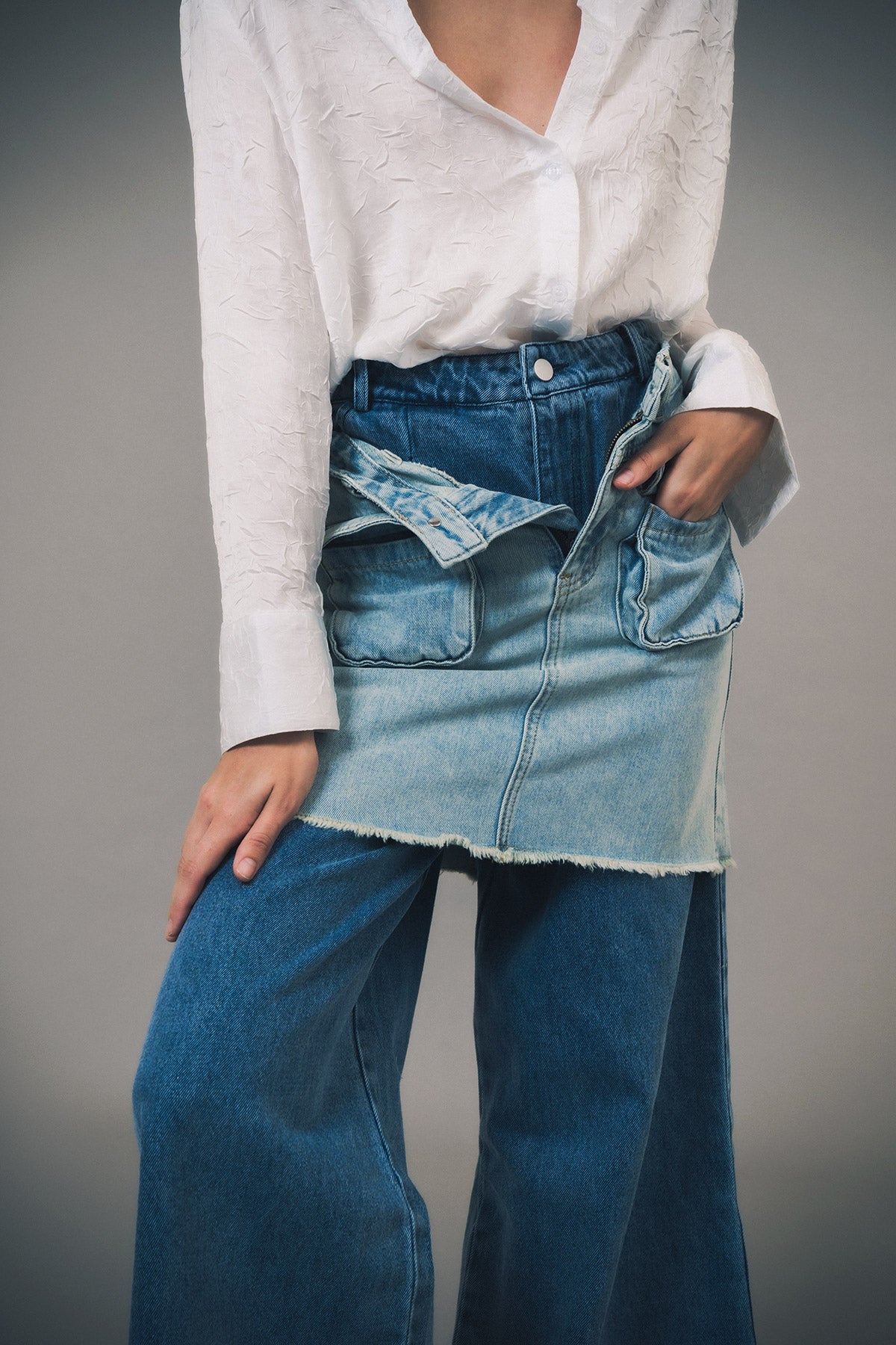 CYAN SKIRT BLUE