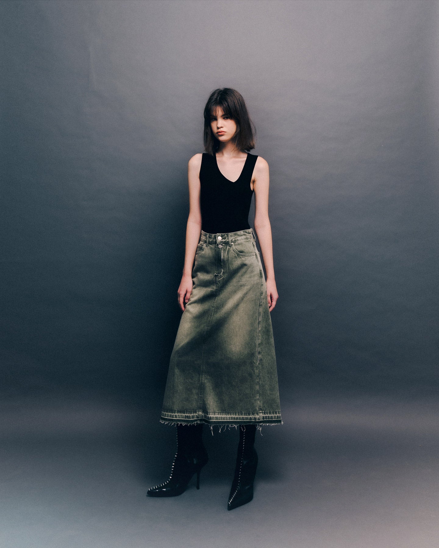 REAGEN SKIRT GREEN
