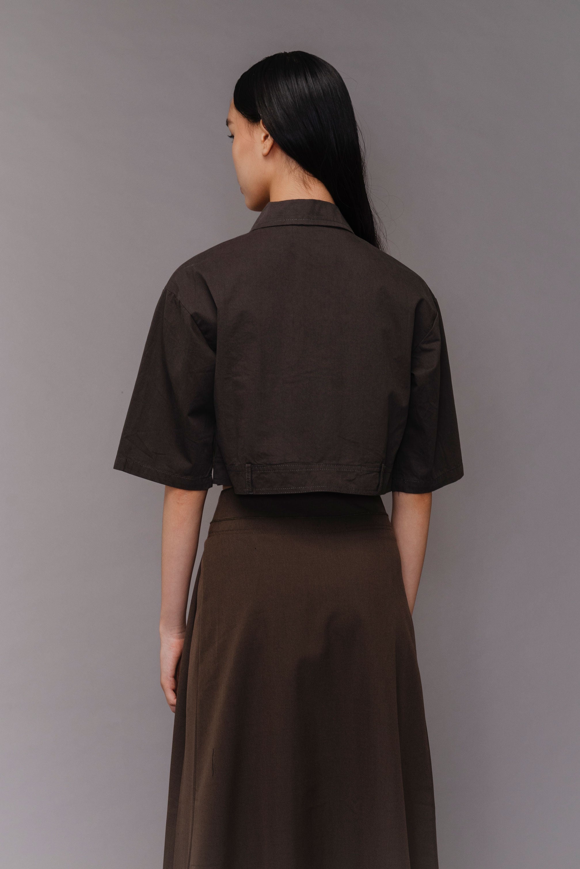 LASSIE TOP DARK GREY