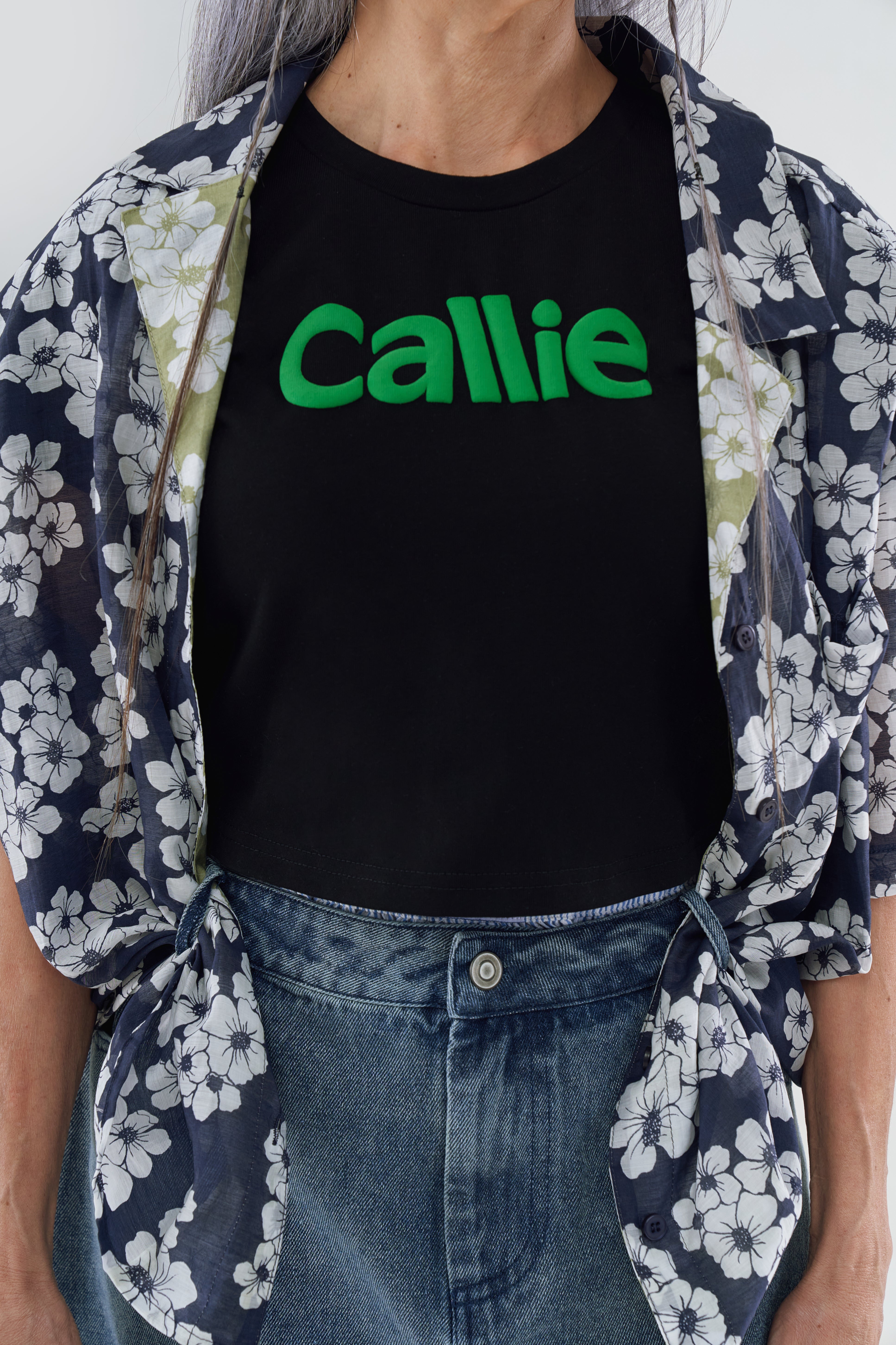 CALLIE BUBBLE TEE BLACK