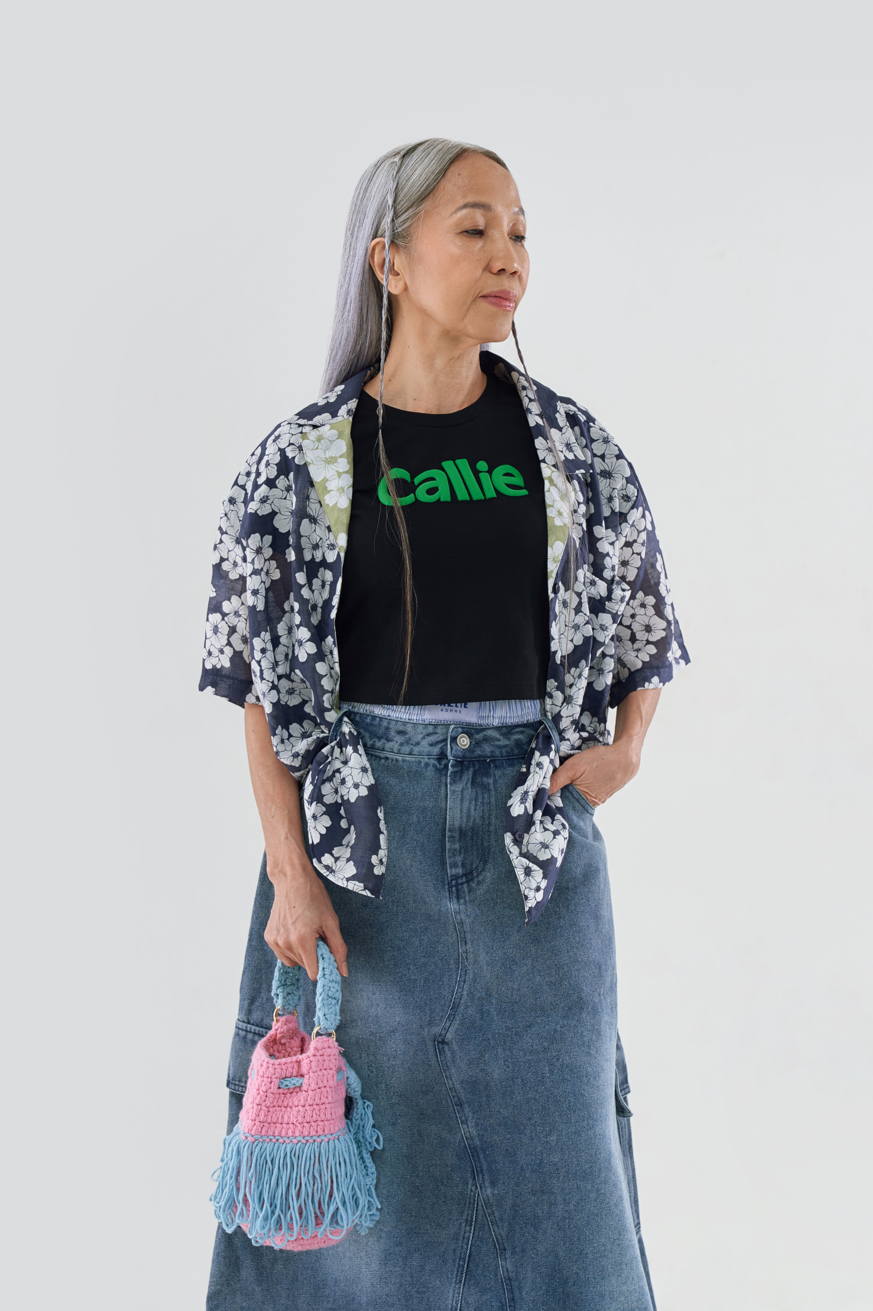 CALLIE BUBBLE TEE BLACK