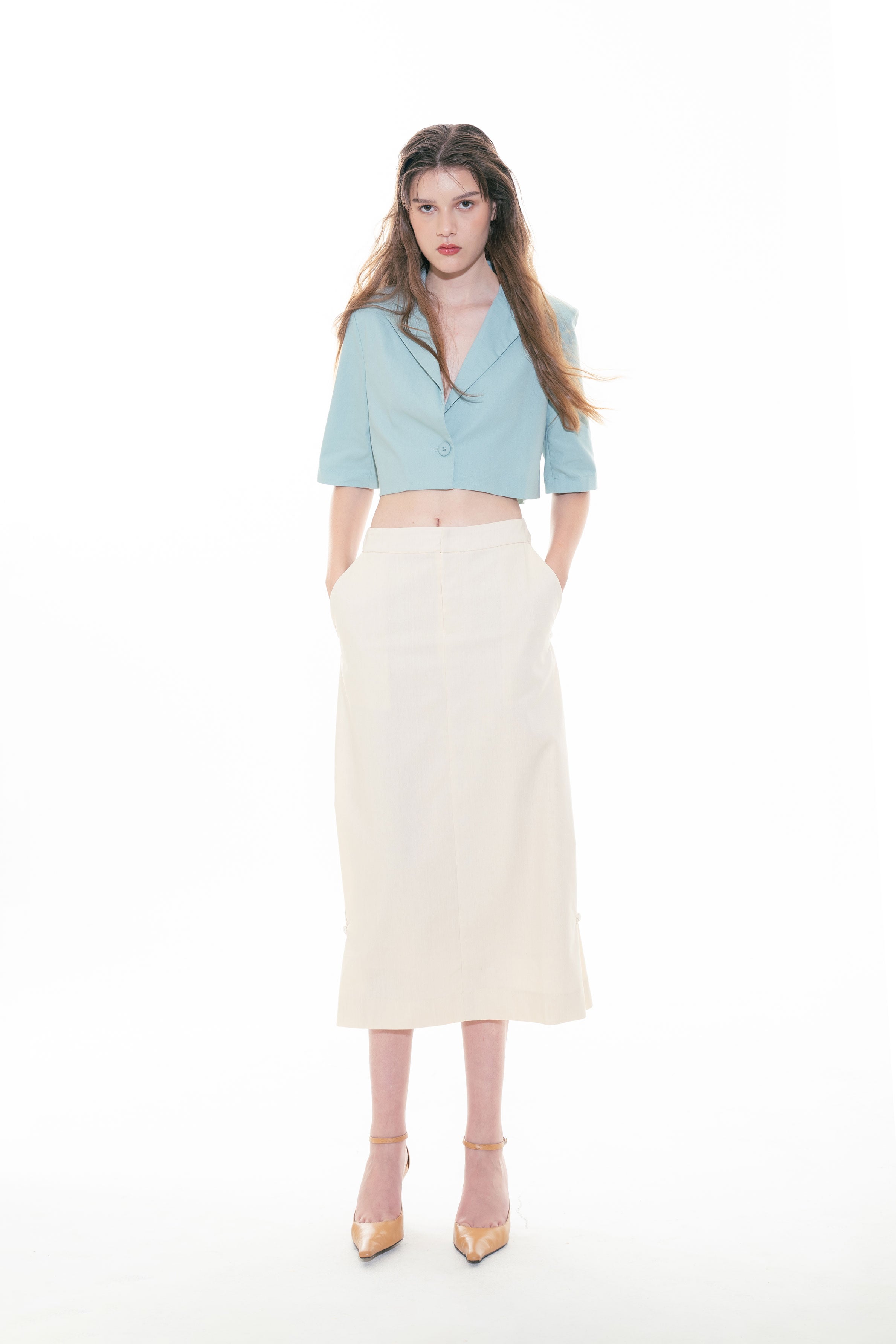 ENID BLAZER BLUE