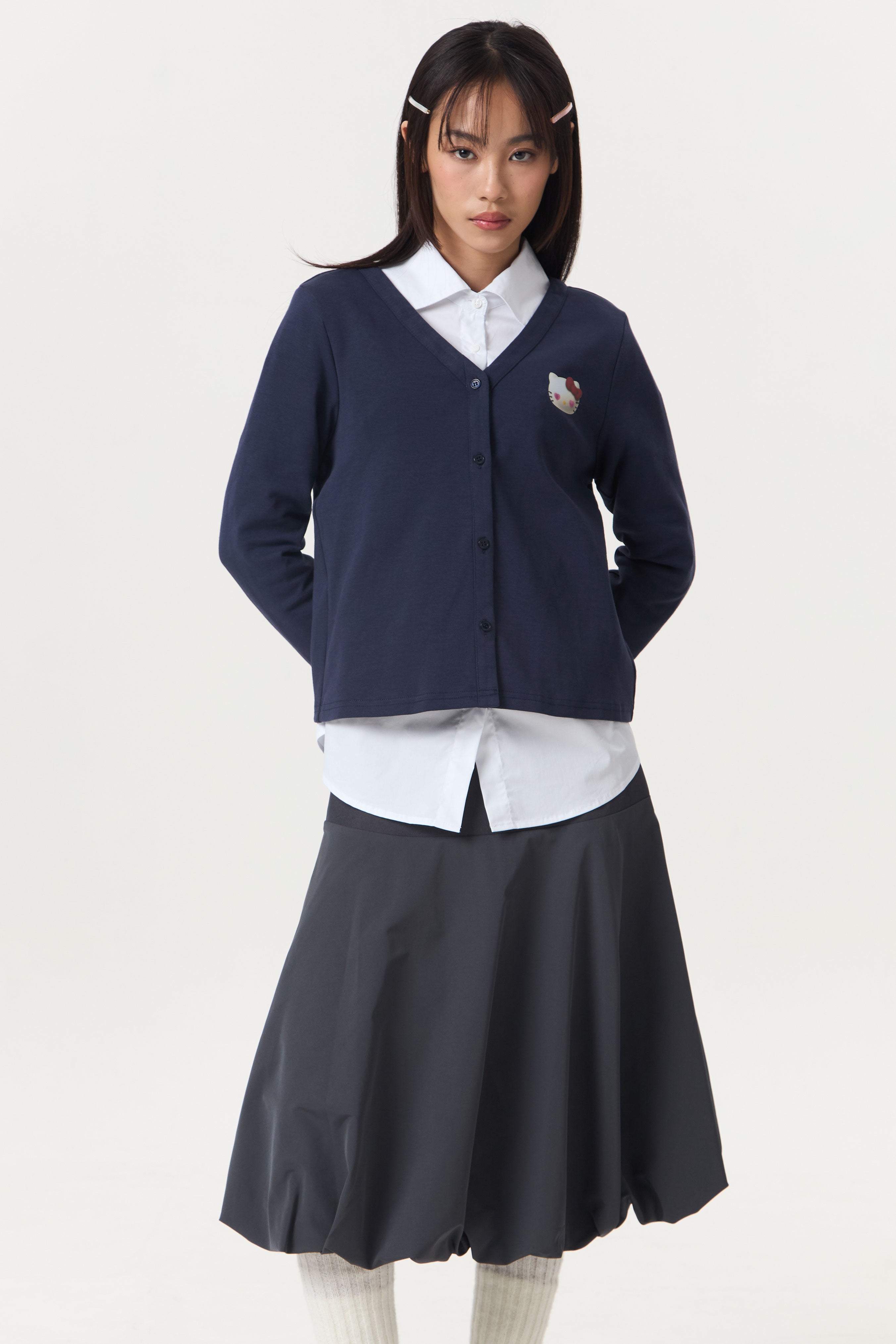 MIMMY CARDIGAN NAVY- CALLIE X HELLO KITTY