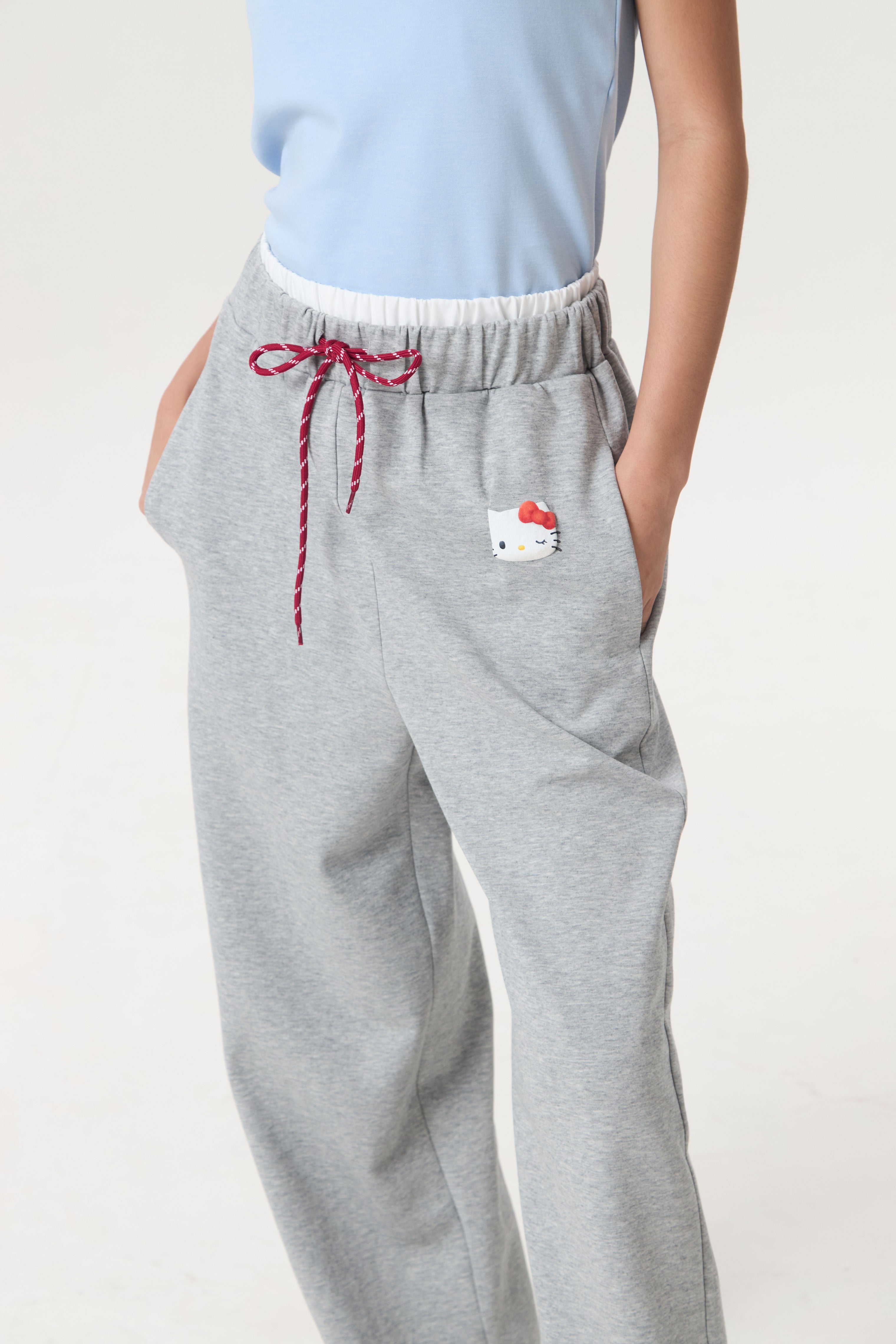 FLUFFIE PANTS GREY - CALLIE X HELLO KITTY