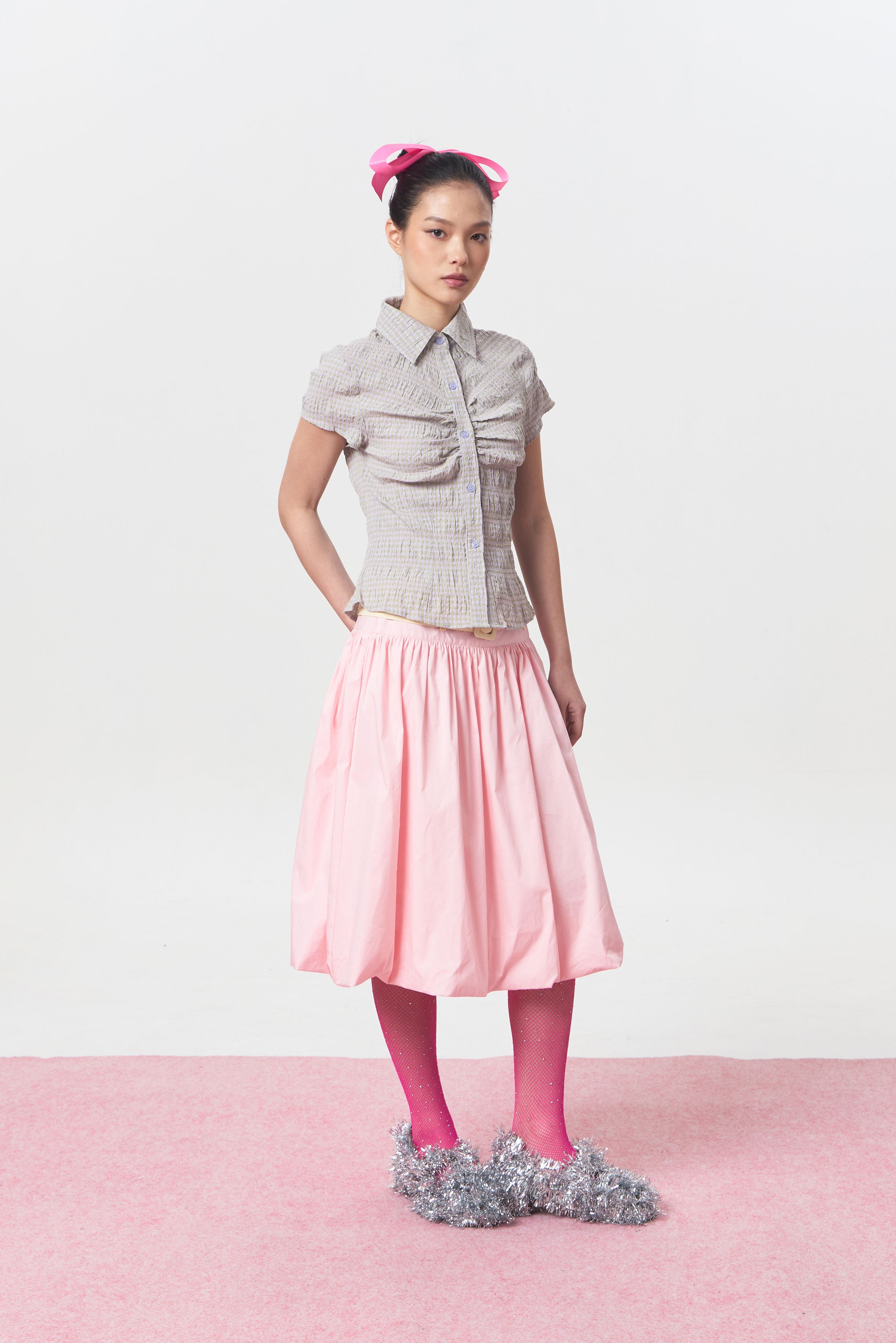DRIZZLE TOP GREY - CALLIE FT. CISSYLIA