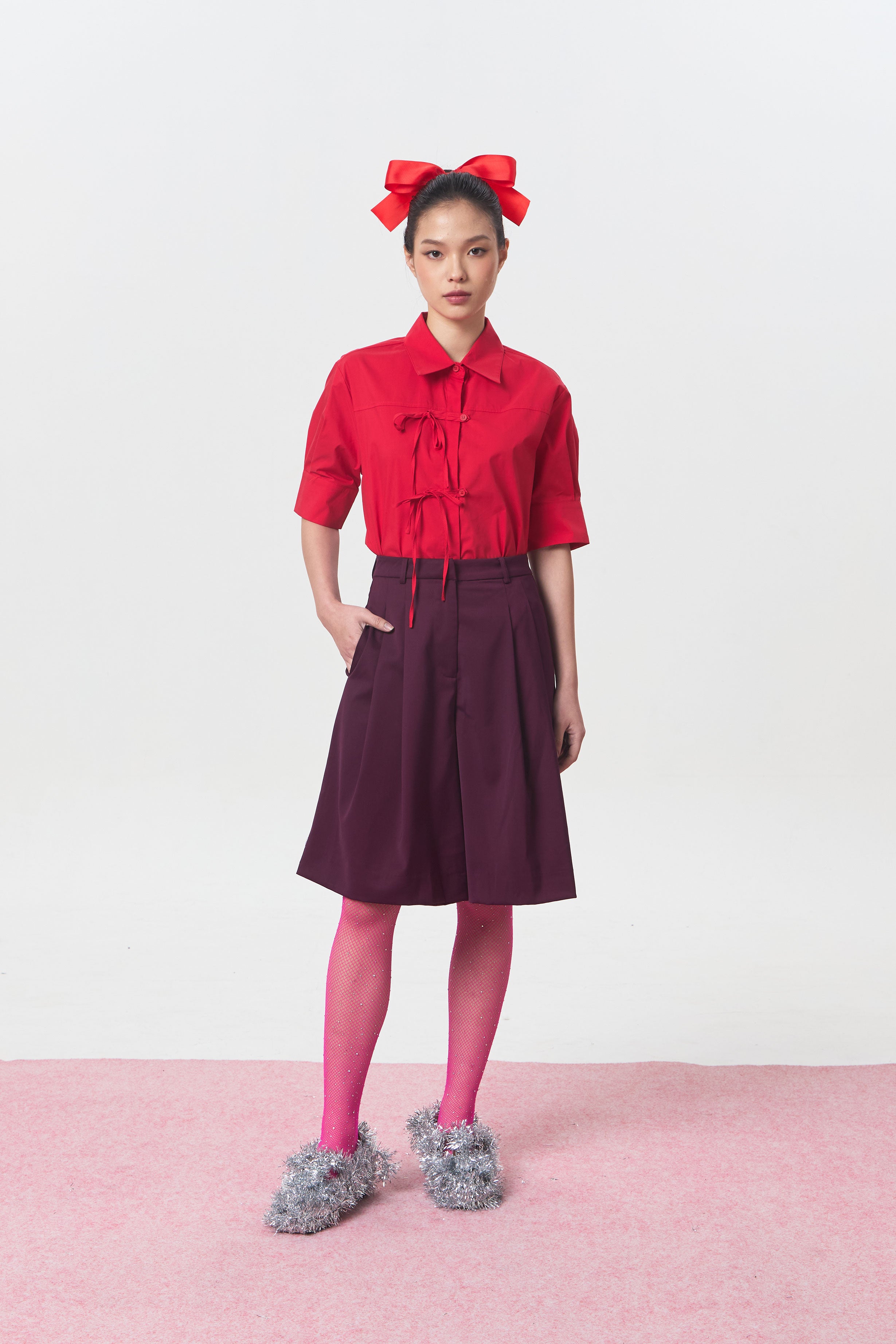 CARMINE PANTS MAROON - CALLIE FT. CISSYLIA