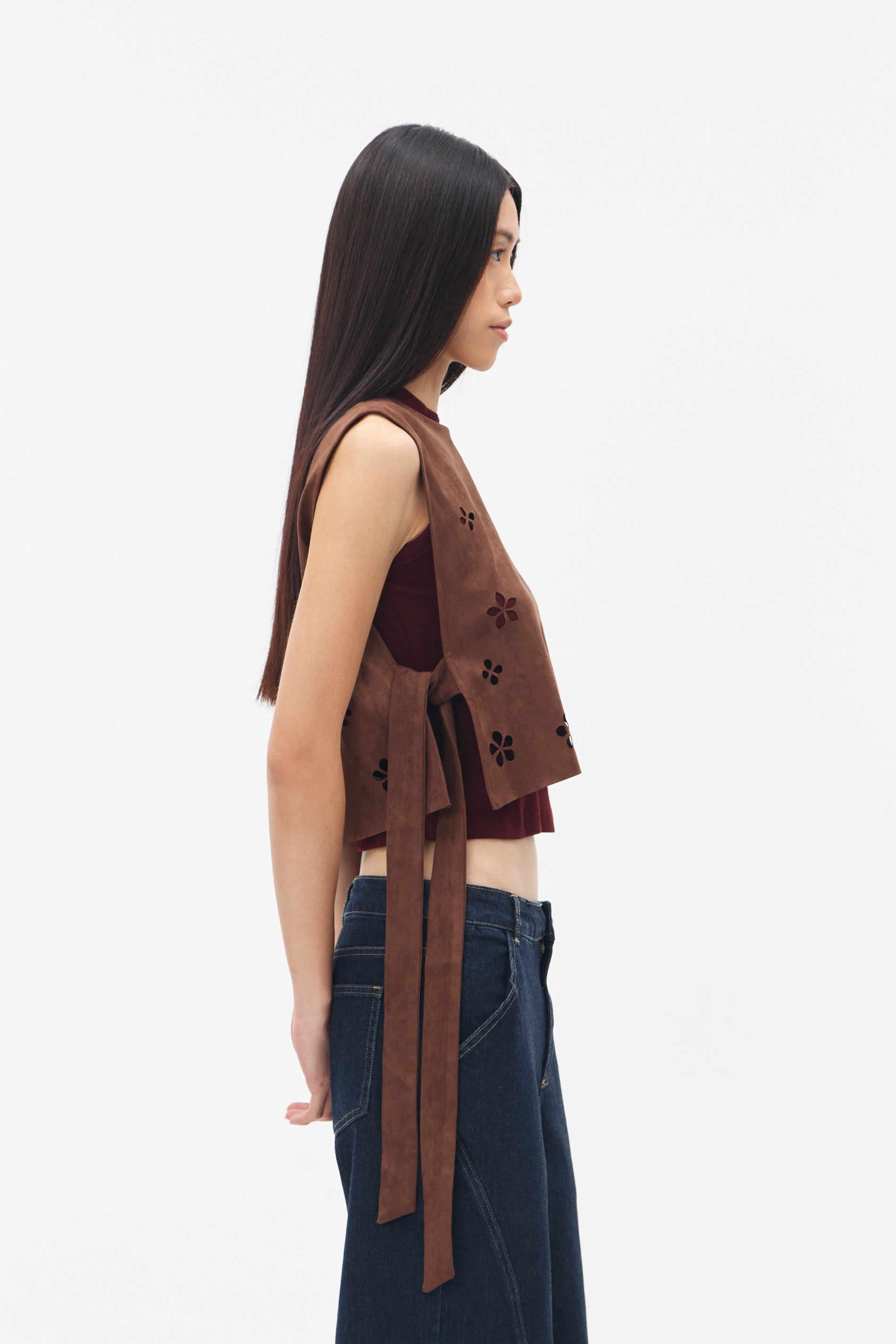 HYMN VEST BROWN