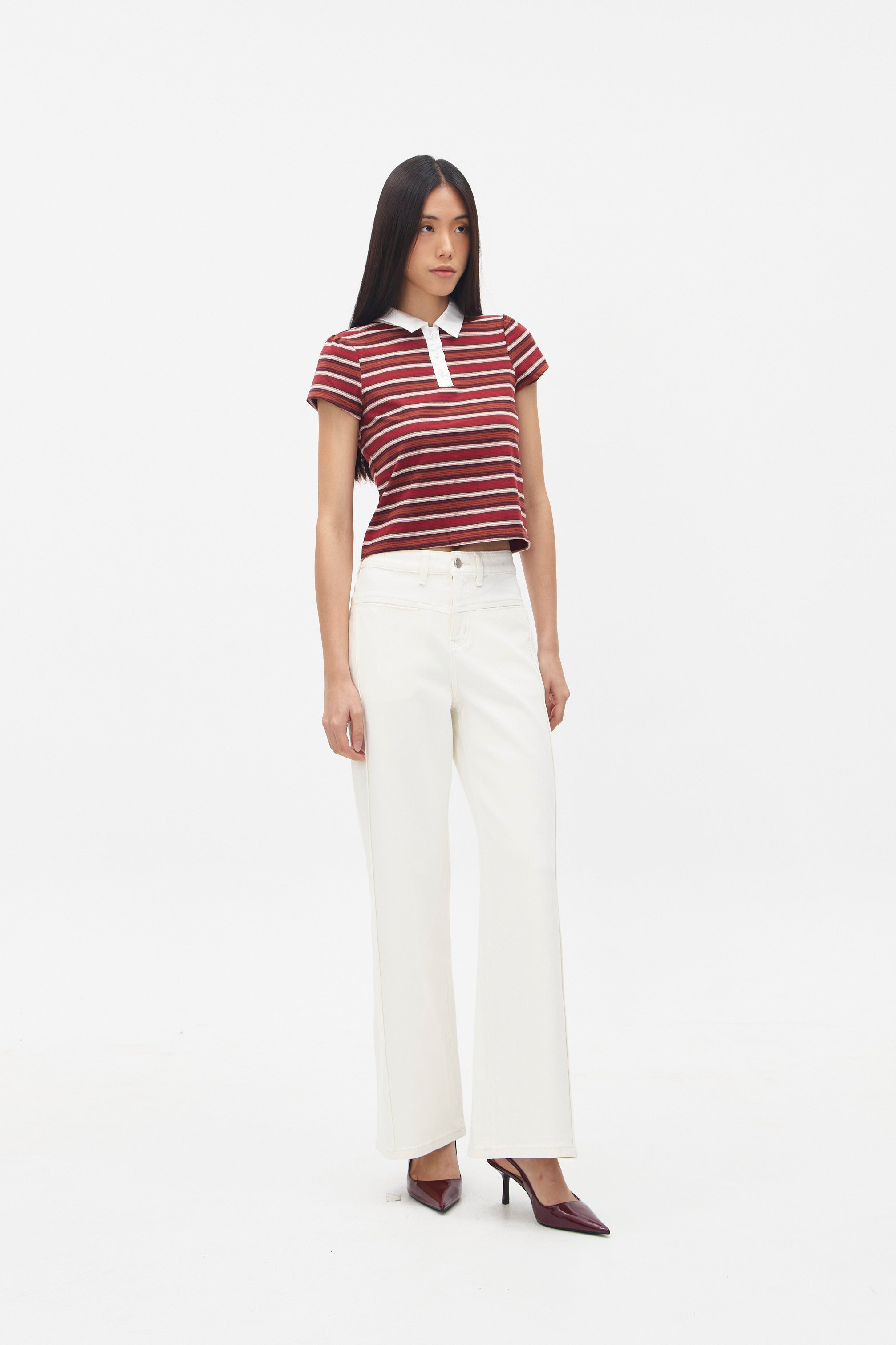 EIRENE TOP RED STRIPES