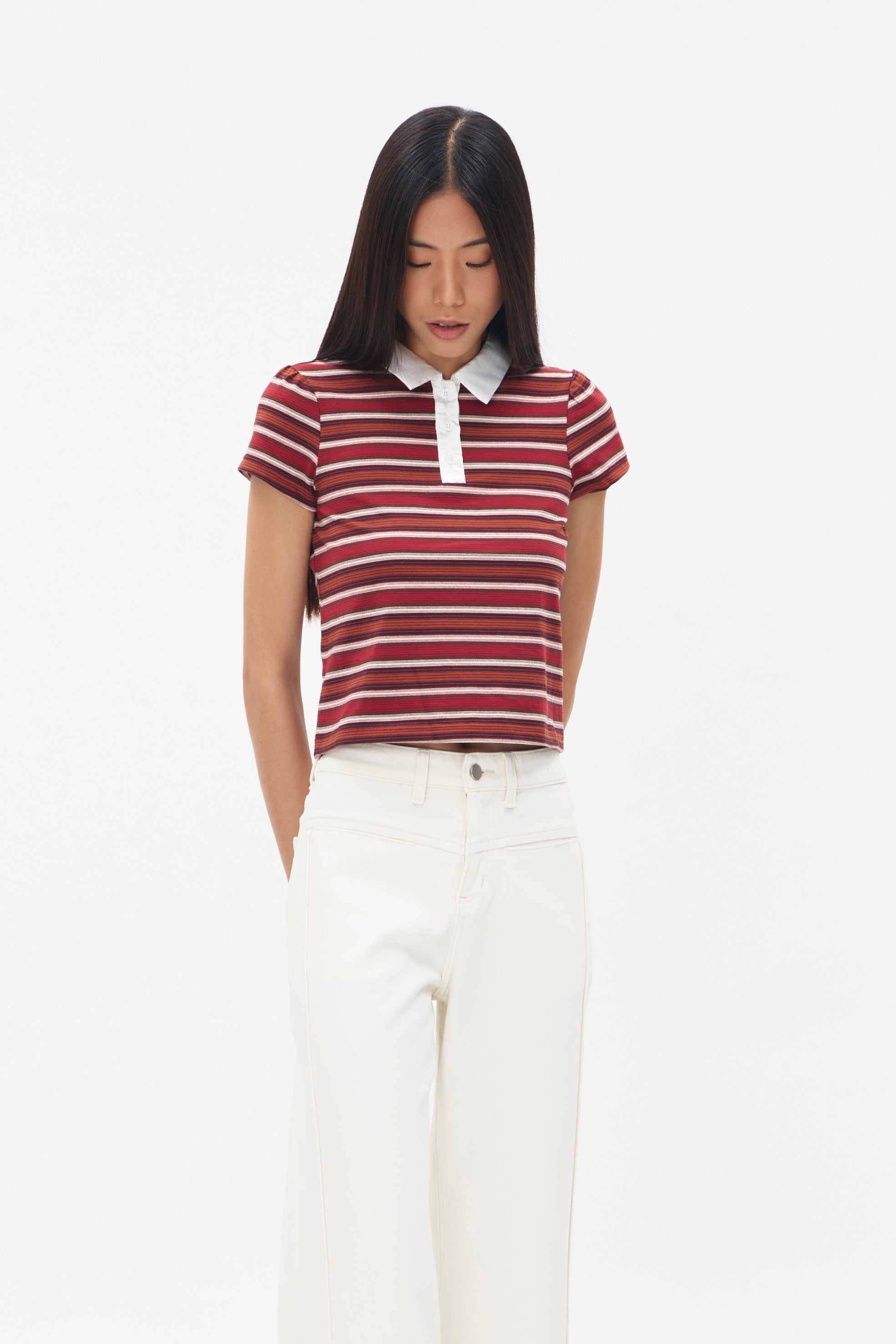 EIRENE TOP RED STRIPES