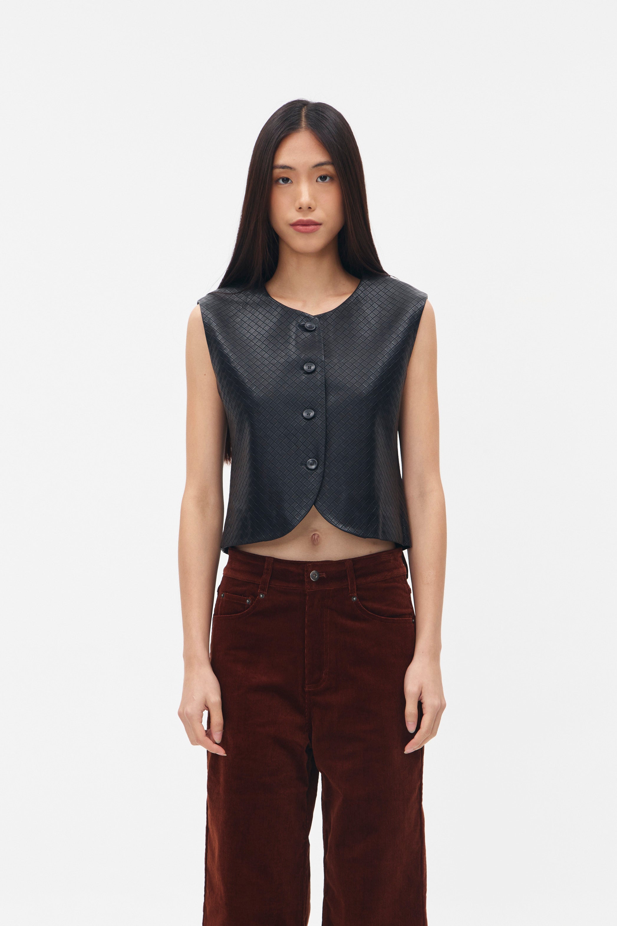 CECILY VEST BLACK