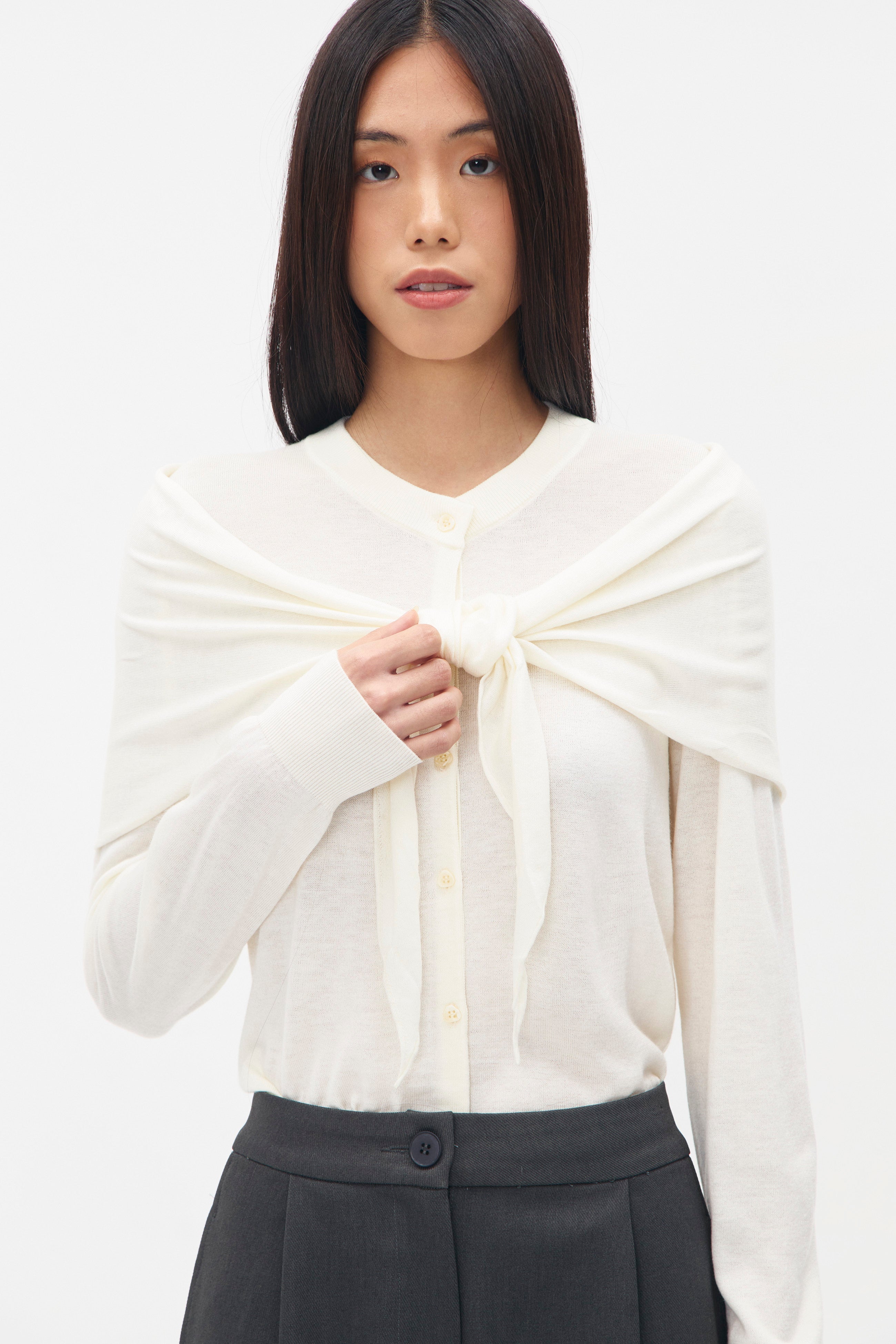 LANCELOT CARDIGAN WHITE