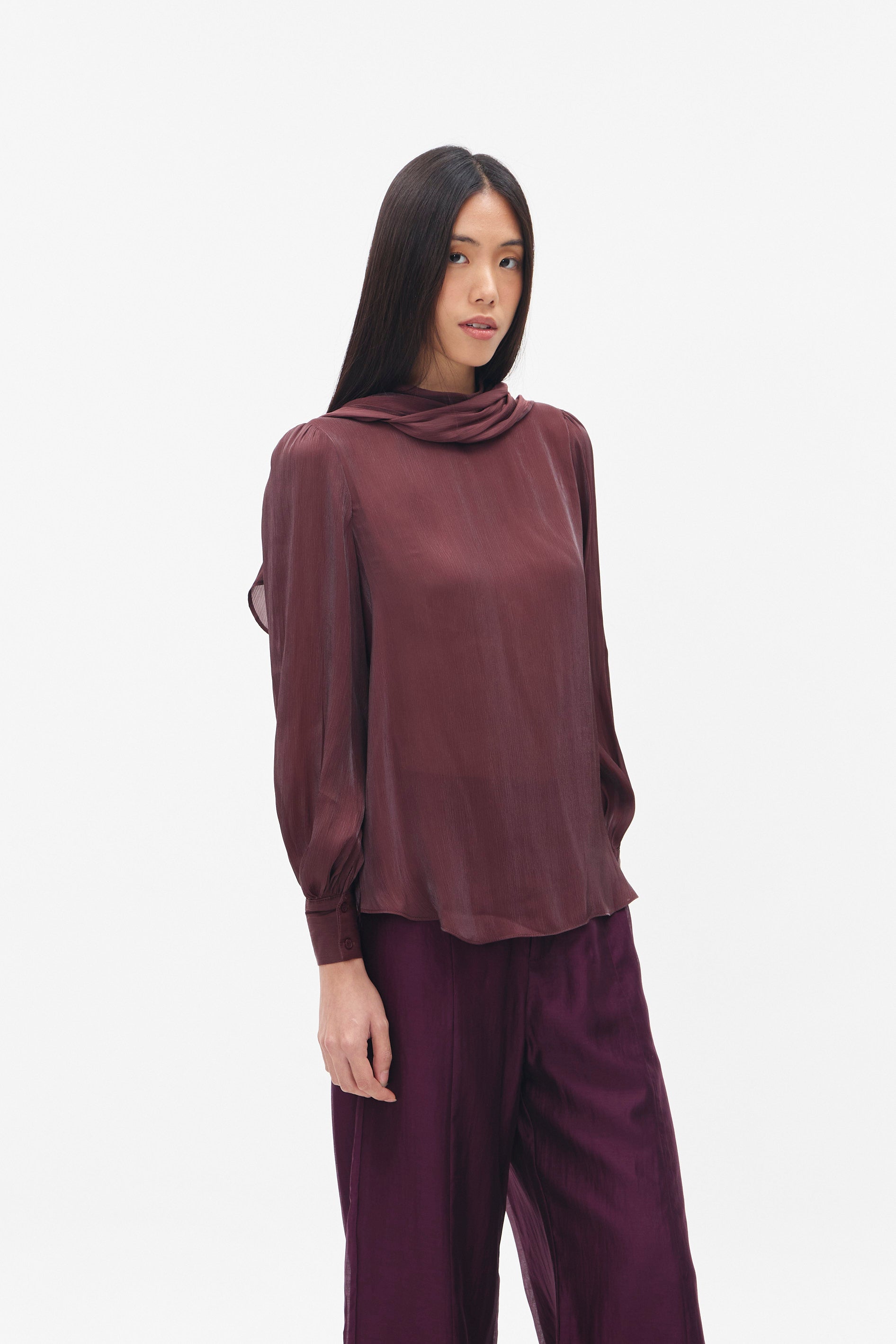 CLEMENTINE TOP MAROON