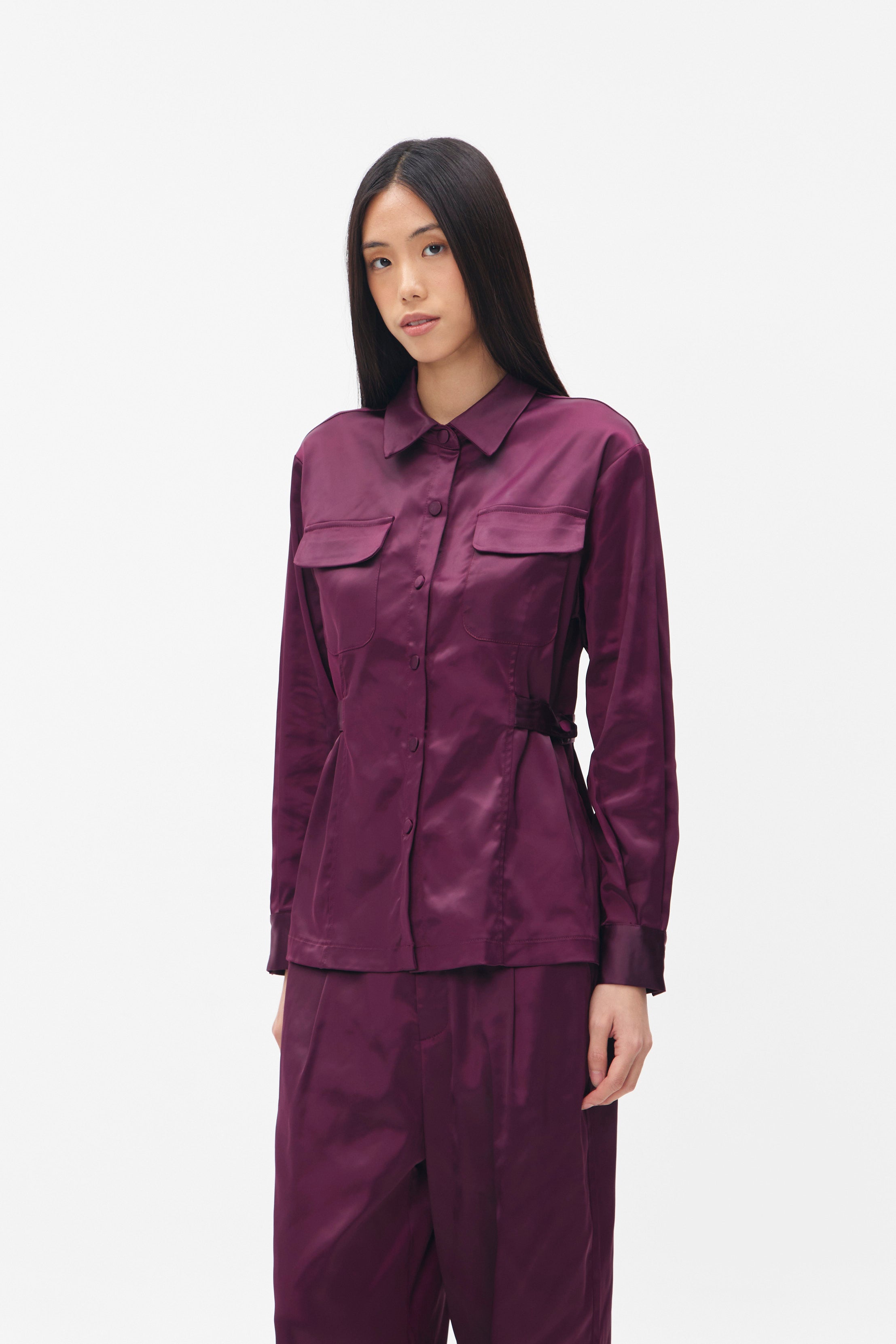 PHOEBE SHIRT MAROON