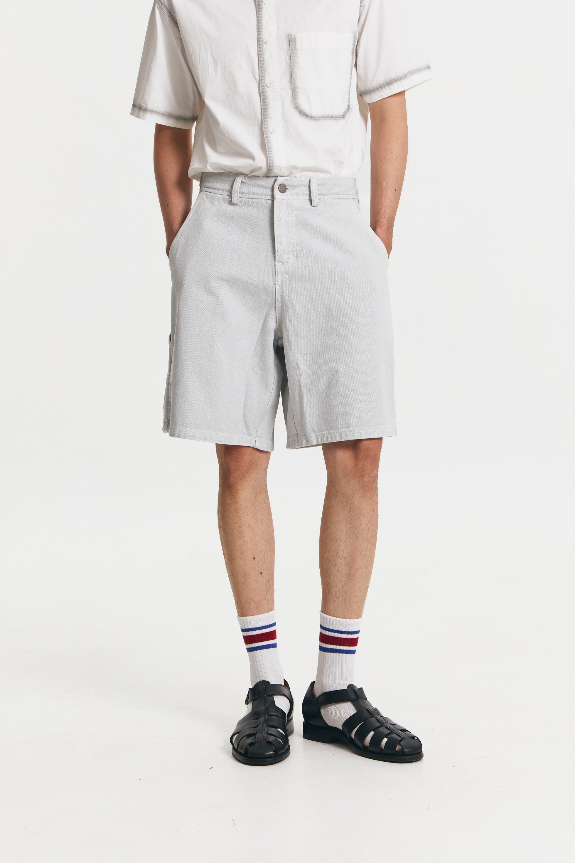 HOFGARTEN SHORTS LIGHT GREY