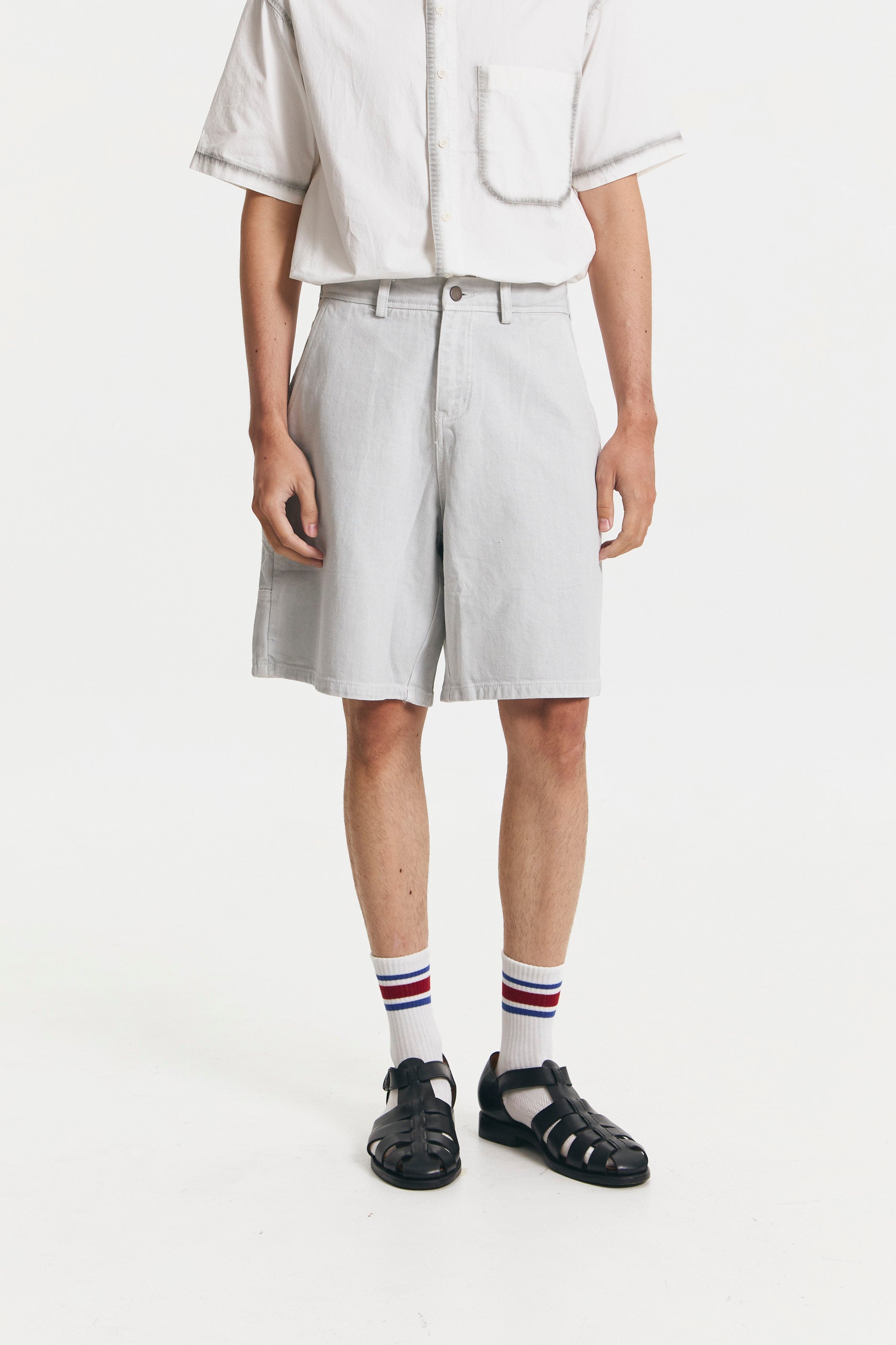 HOFGARTEN SHORTS LIGHT GREY