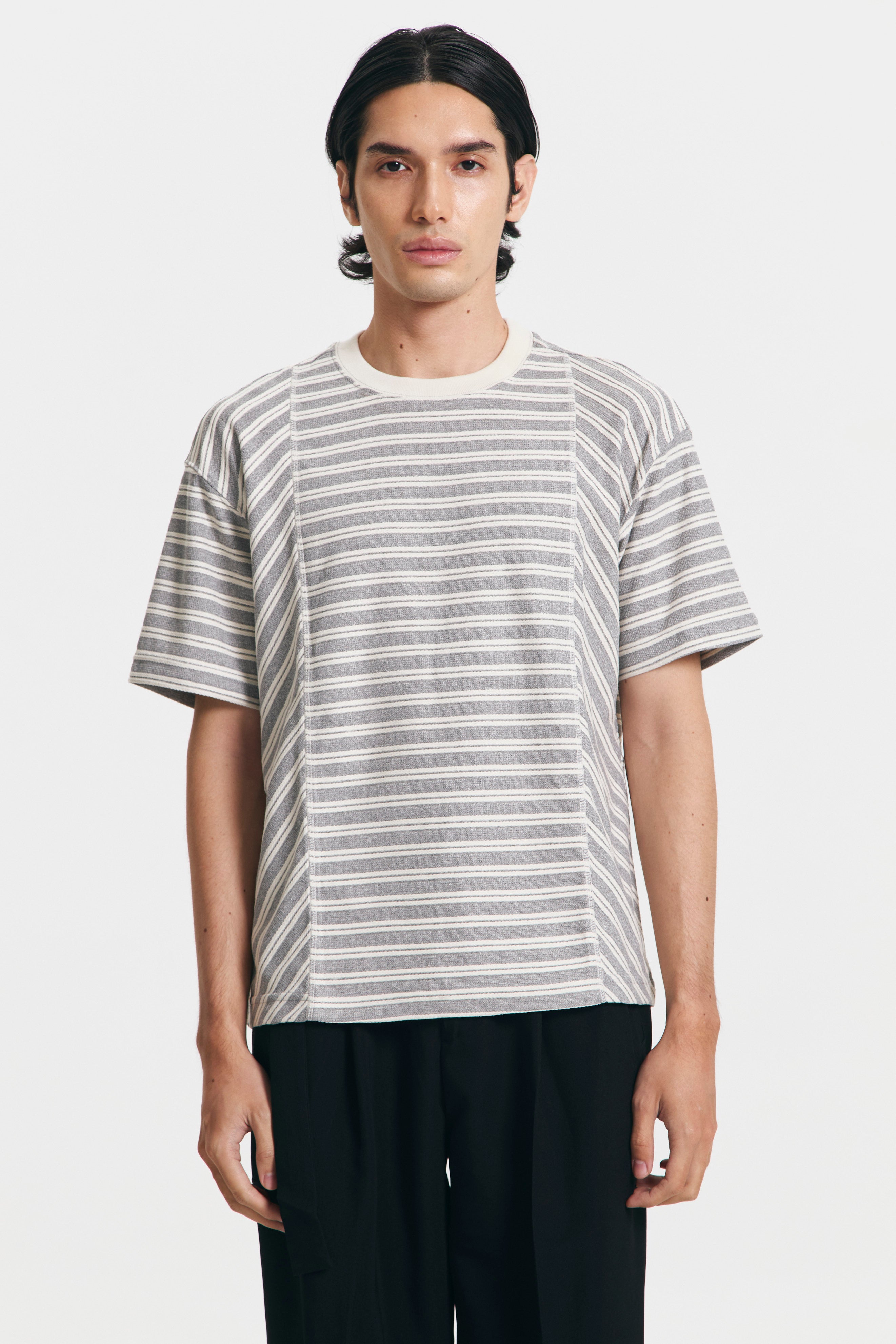 HIMEJI T-SHIRT GREY STRIPES