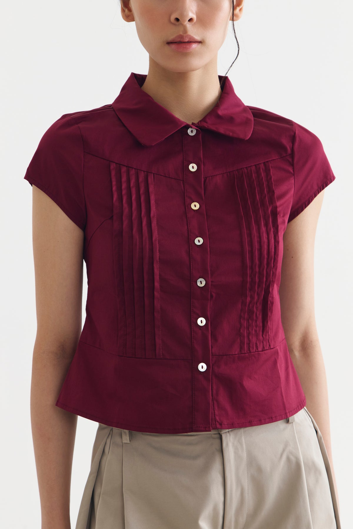 ECLAT TOP MAROON