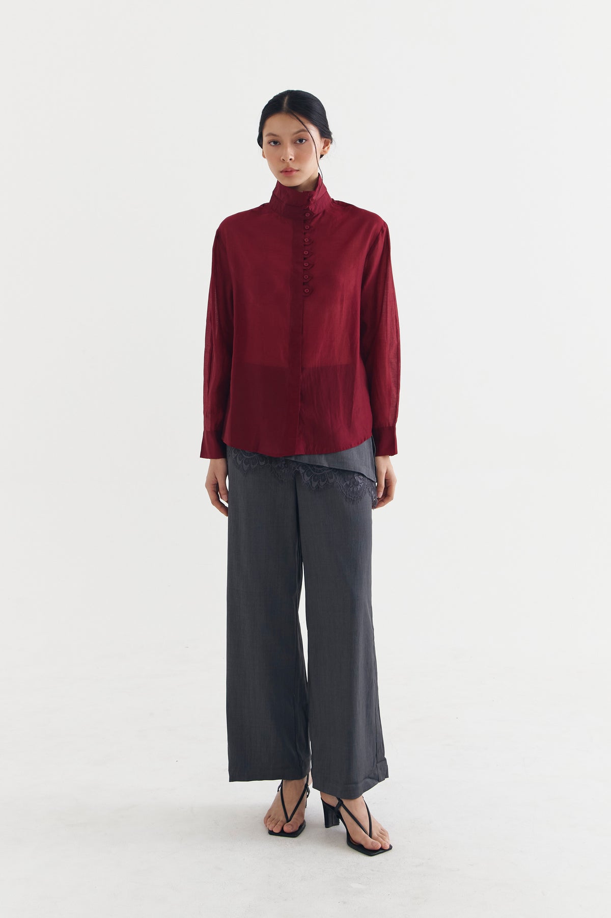 CHERIE SHIRT MAROON