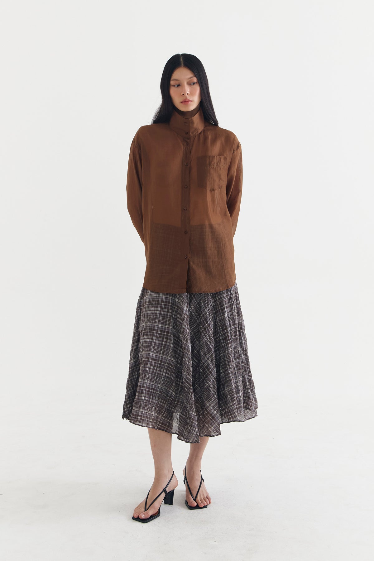 SOLEIL SKIRT BROWN