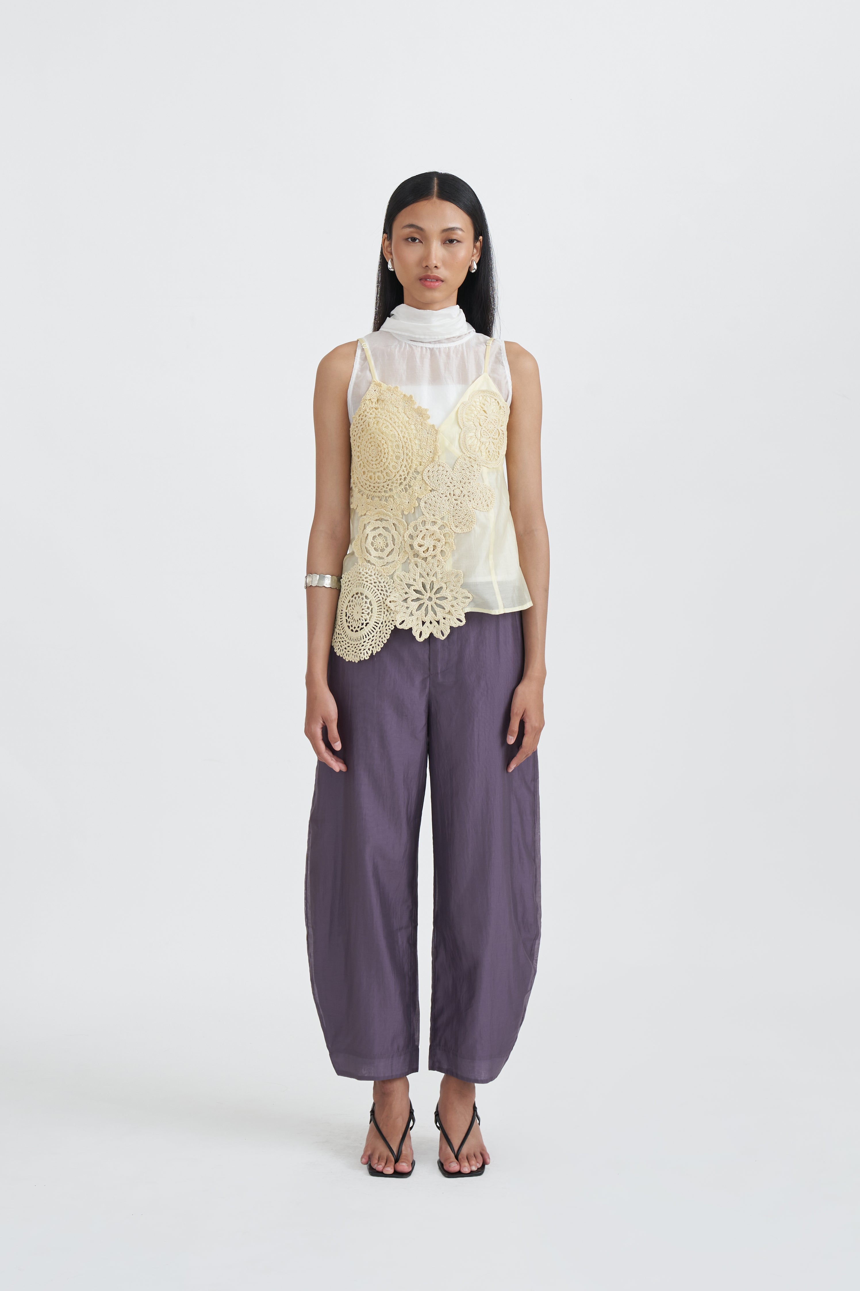 ROSETTE TOP YELLOW