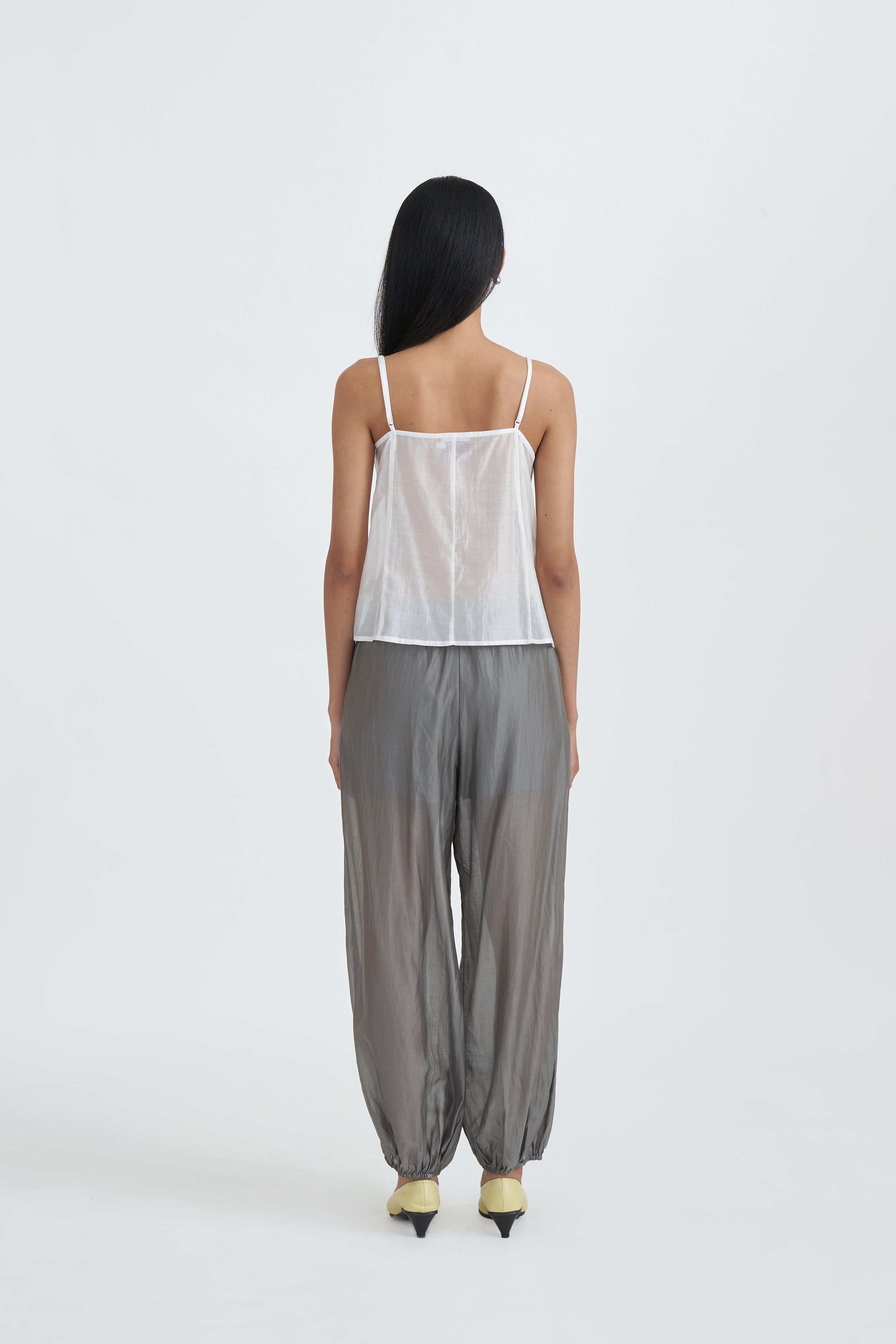 ROSETTE TOP WHITE