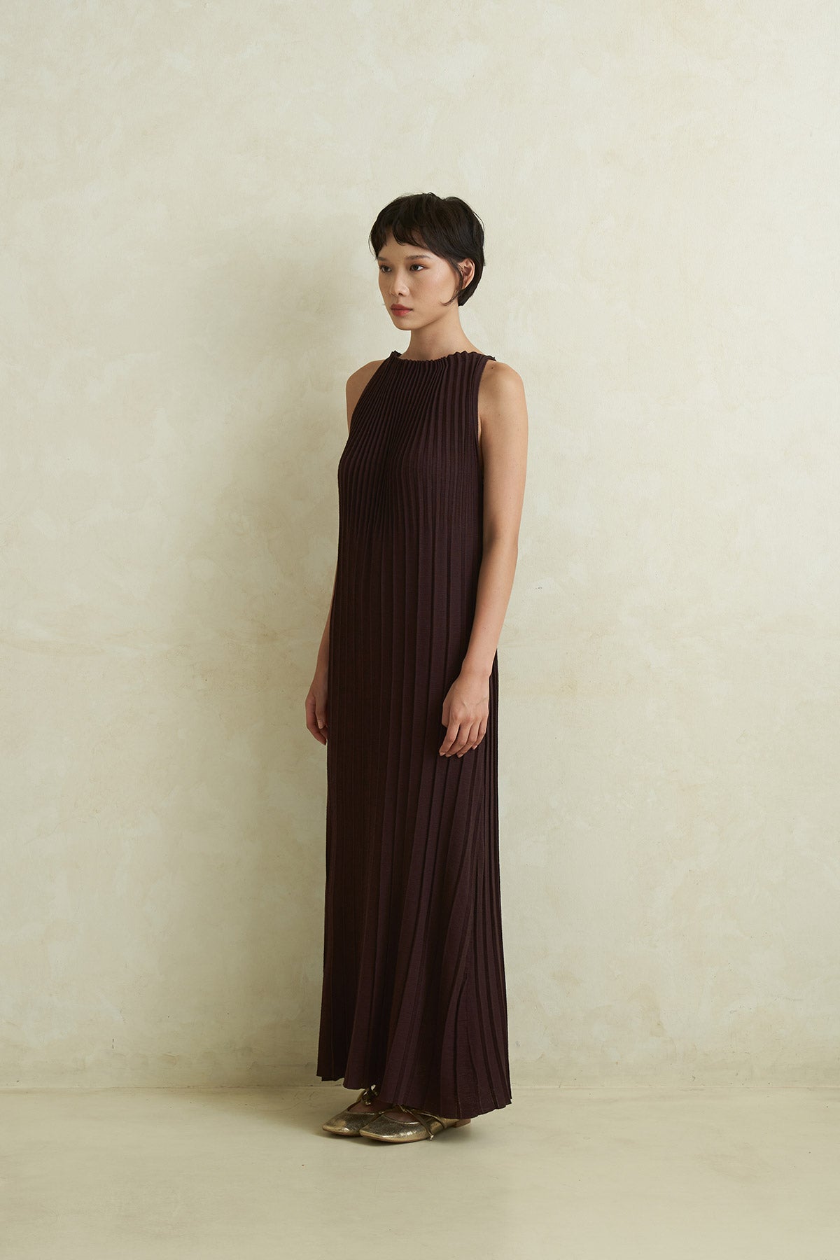 SERENE DRESS BROWN