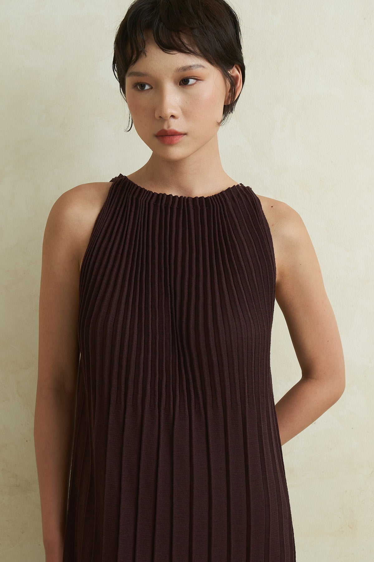 SERENE DRESS BROWN