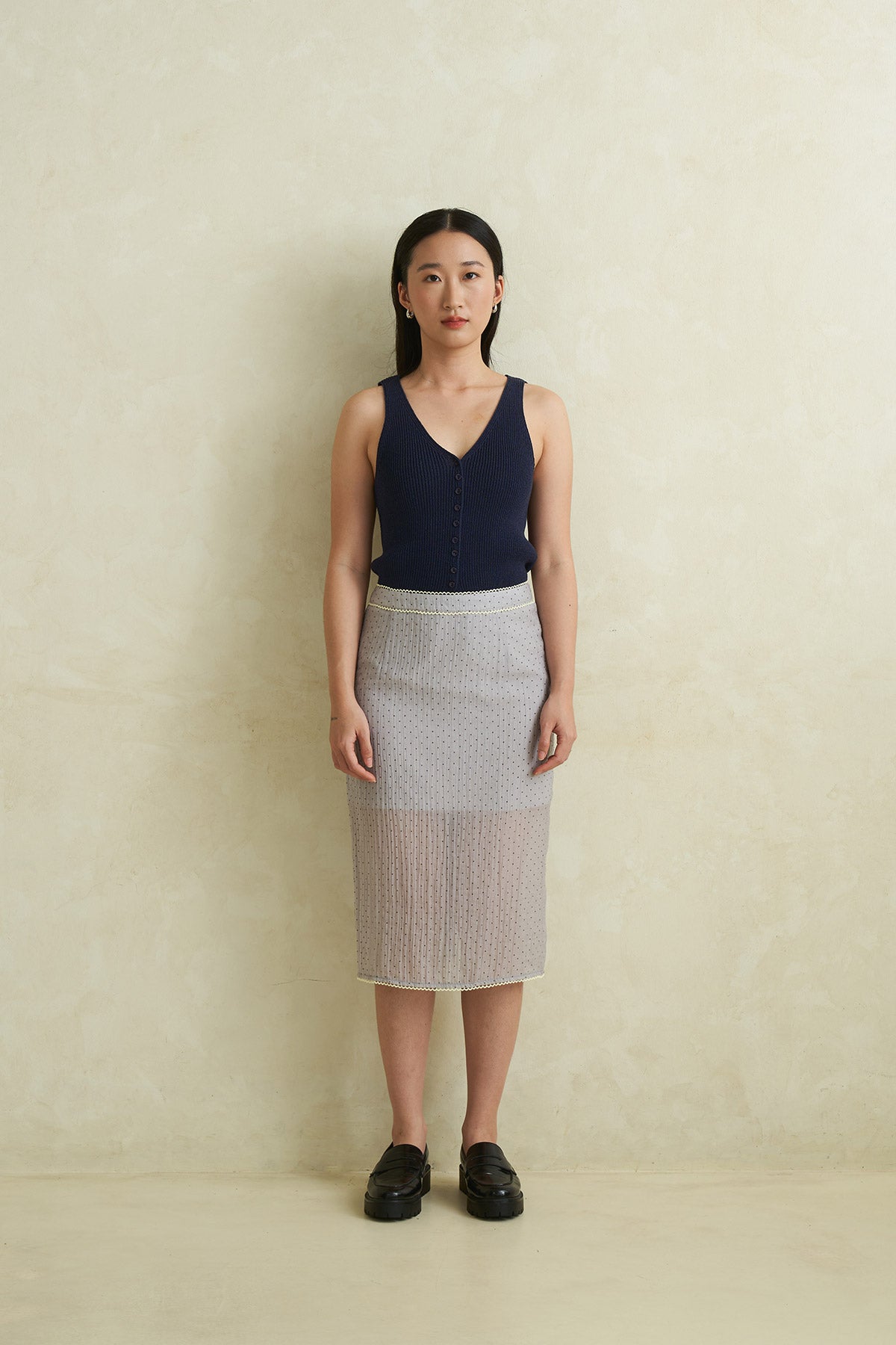 DEWDROP SKIRT GREY