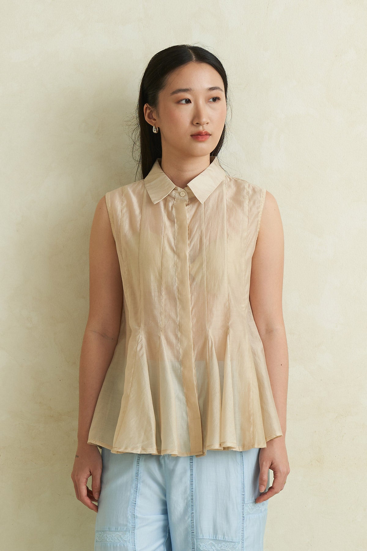 LUCENT TOP BEIGE