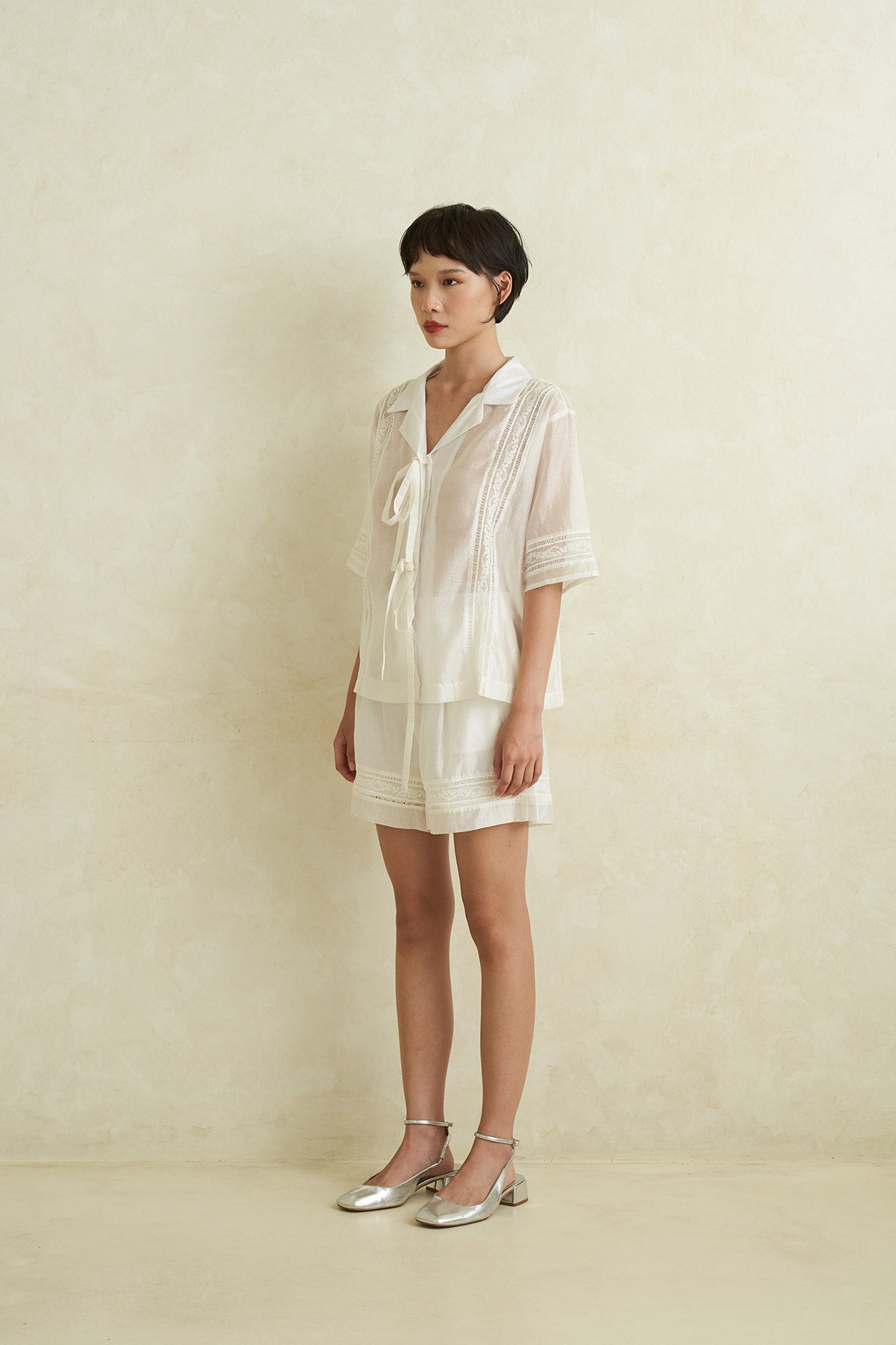 GLISTEN TOP WHITE