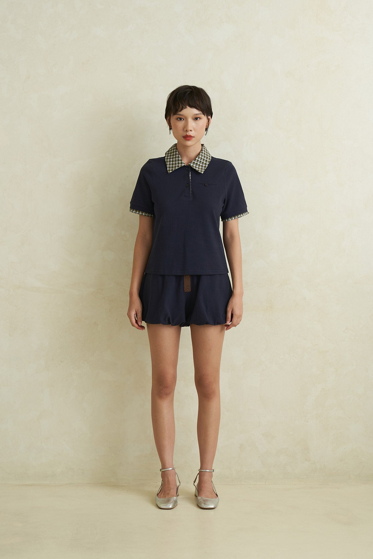 FRISBEE TOP NAVY