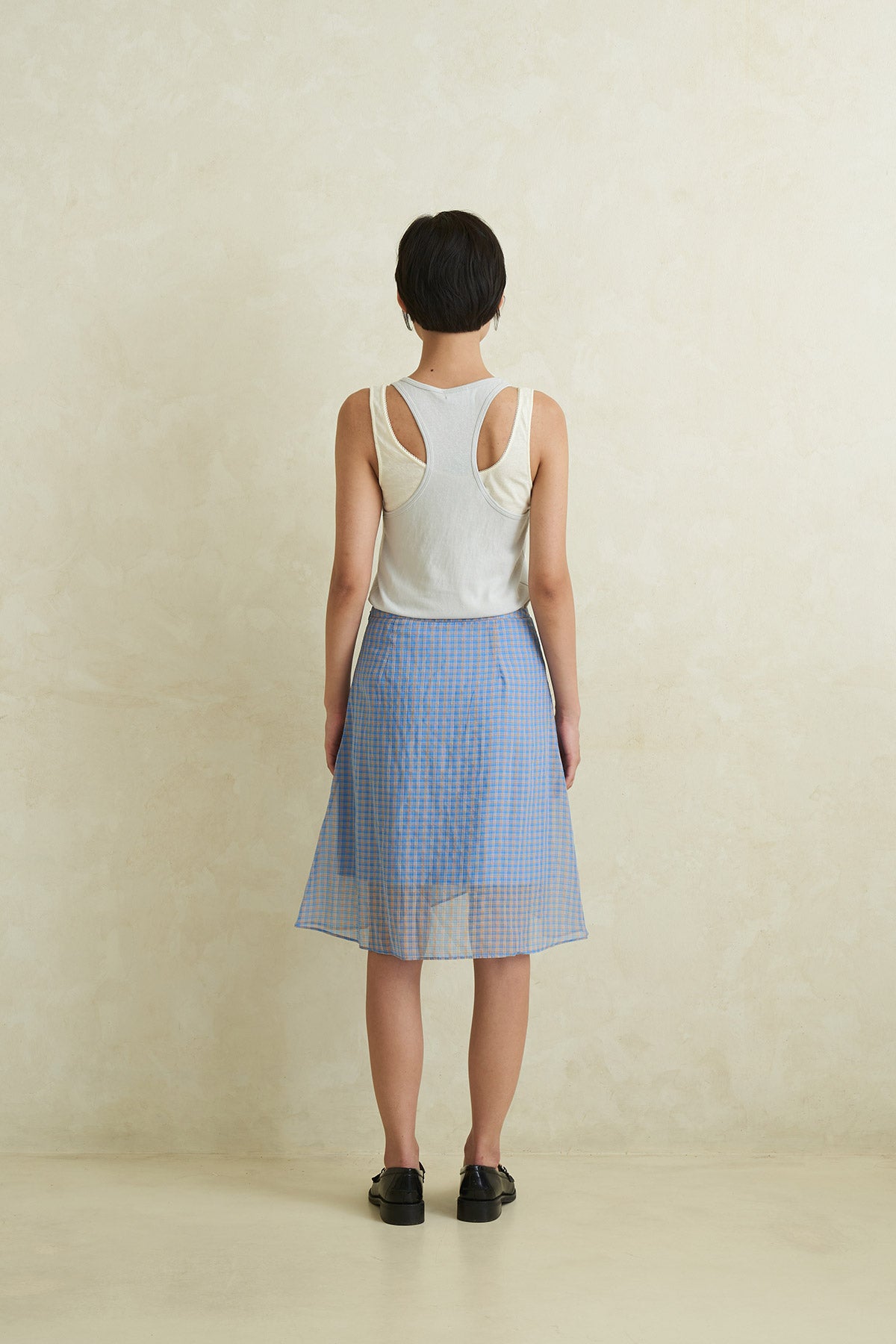SHIMMER SKIRT BLUE