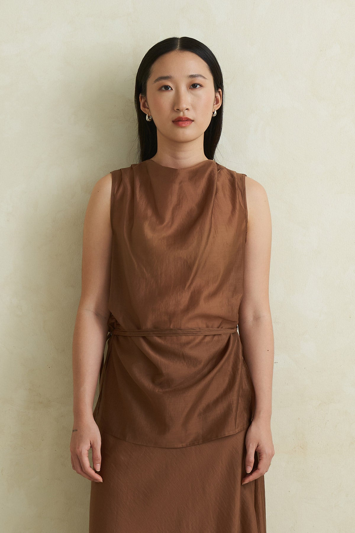MIDSUMMER TOP BROWN