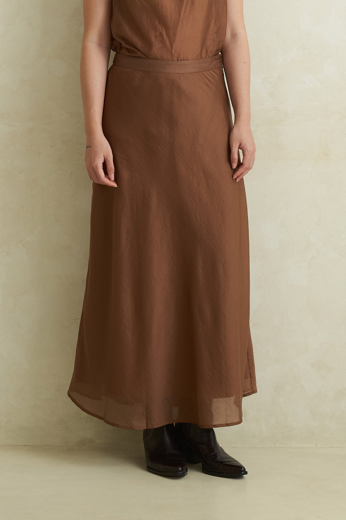 SEASIDE SKIRT BROWN