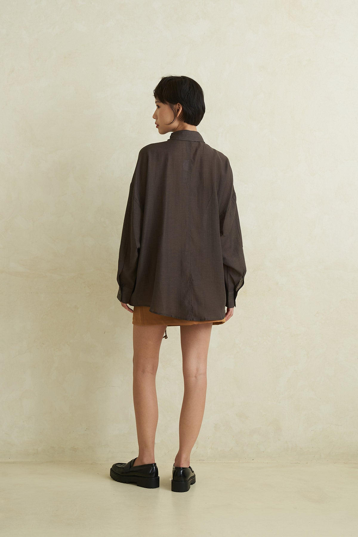 AUREL SHIRT BROWN