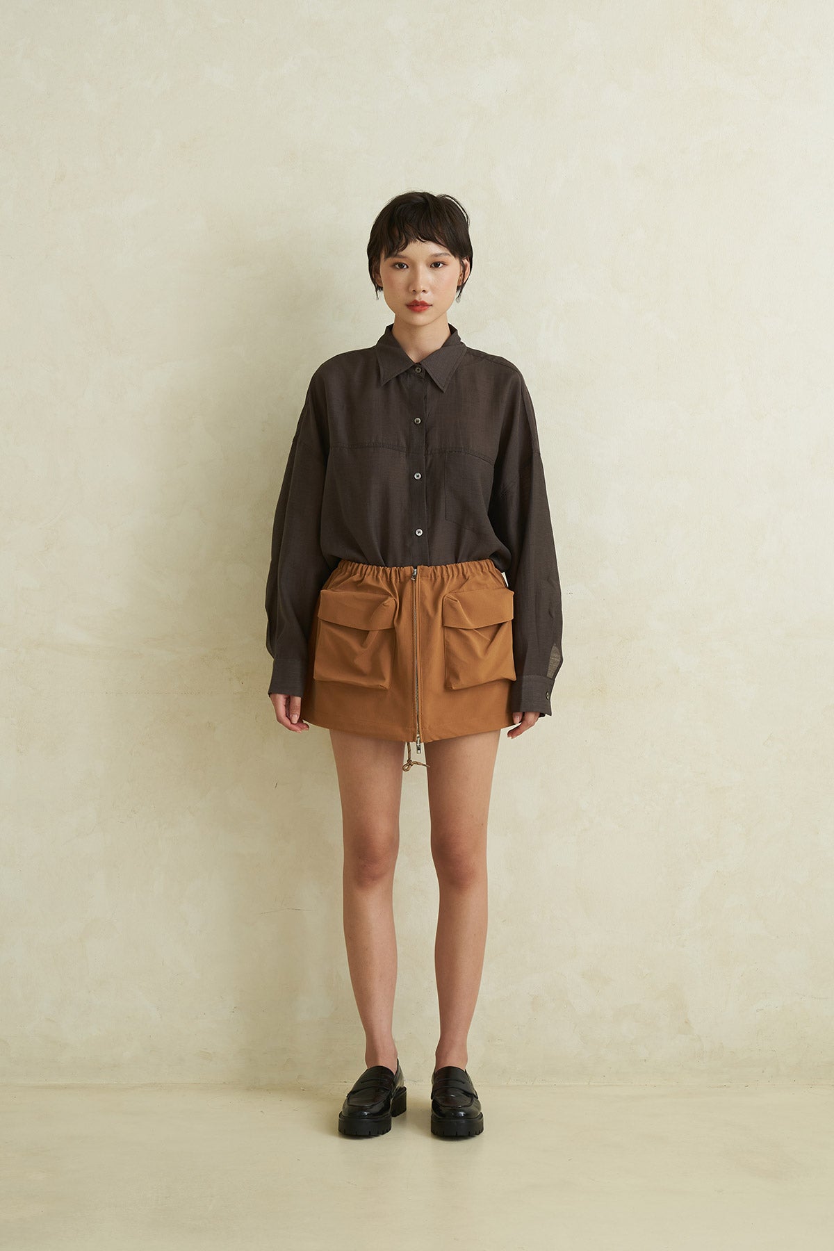 NIRVA SKIRT BROWN