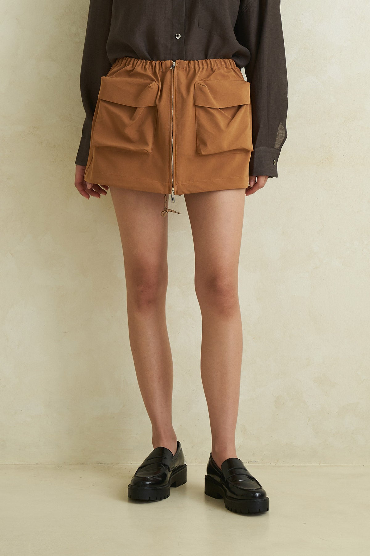 NIRVA SKIRT BROWN