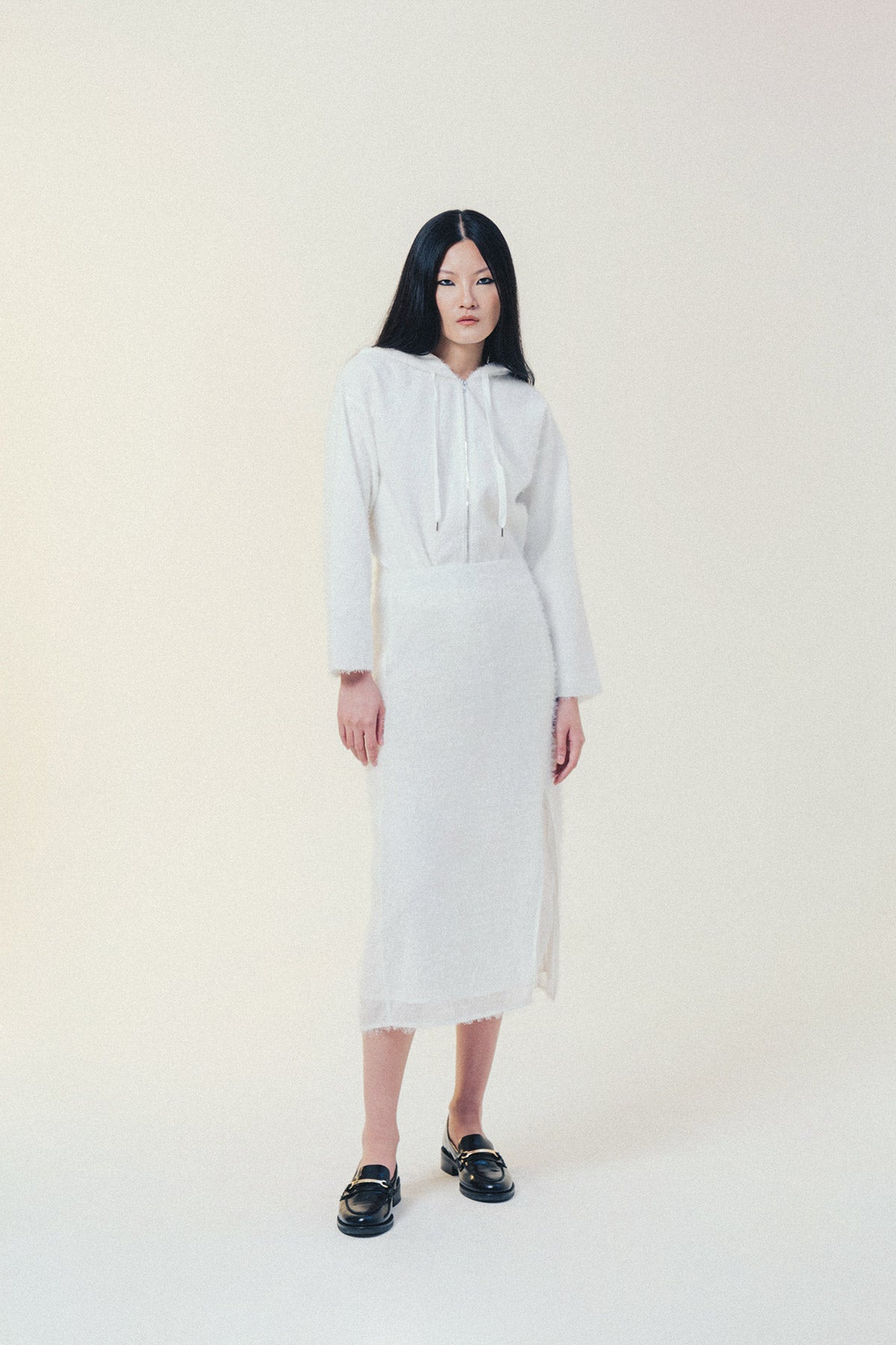 PETAL SKIRT WHITE